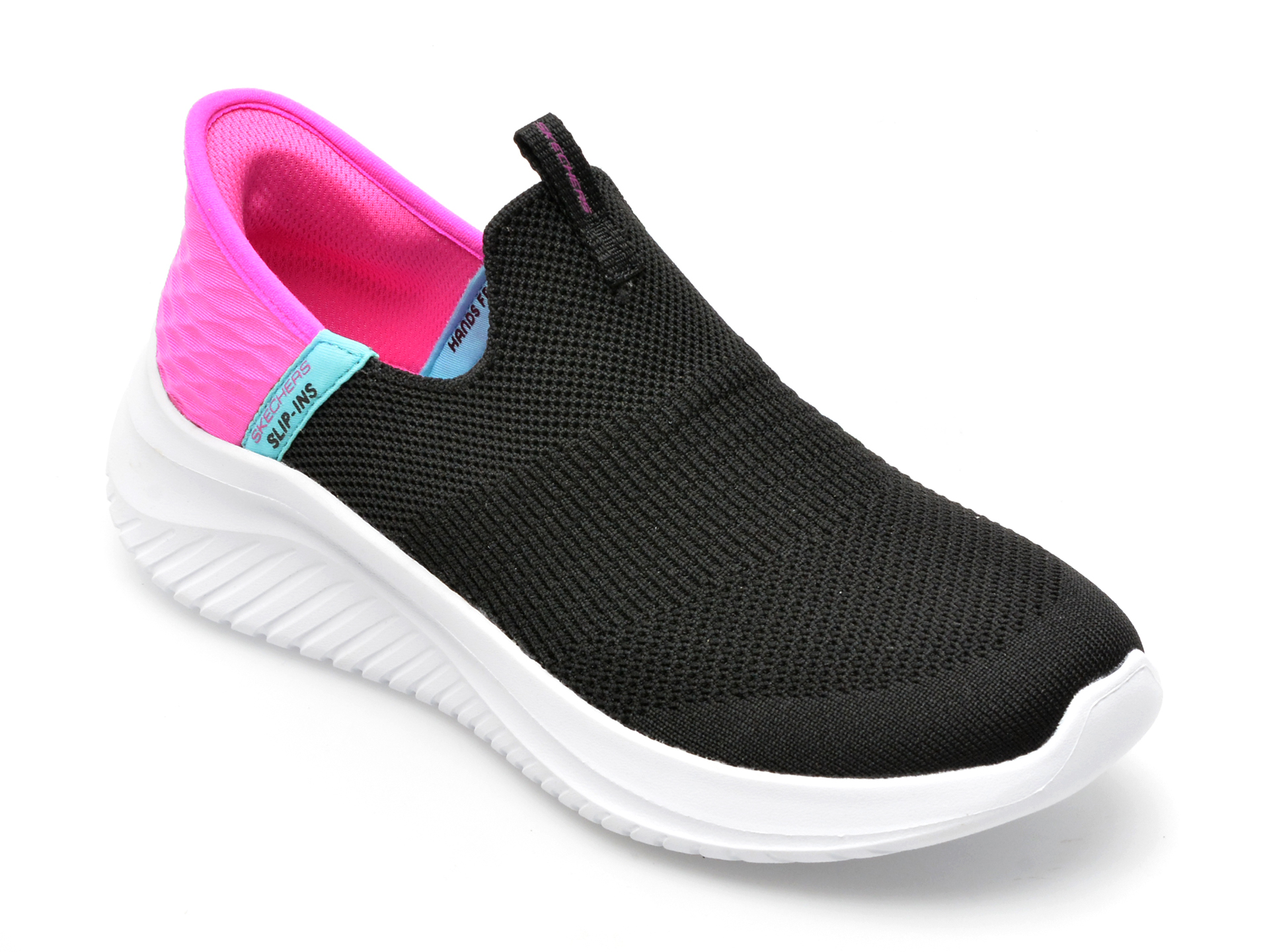 Pantofi SKECHERS negri, ULTRA FLEX 3.0, din material textil /copii/incaltaminte imagine super redus 2022