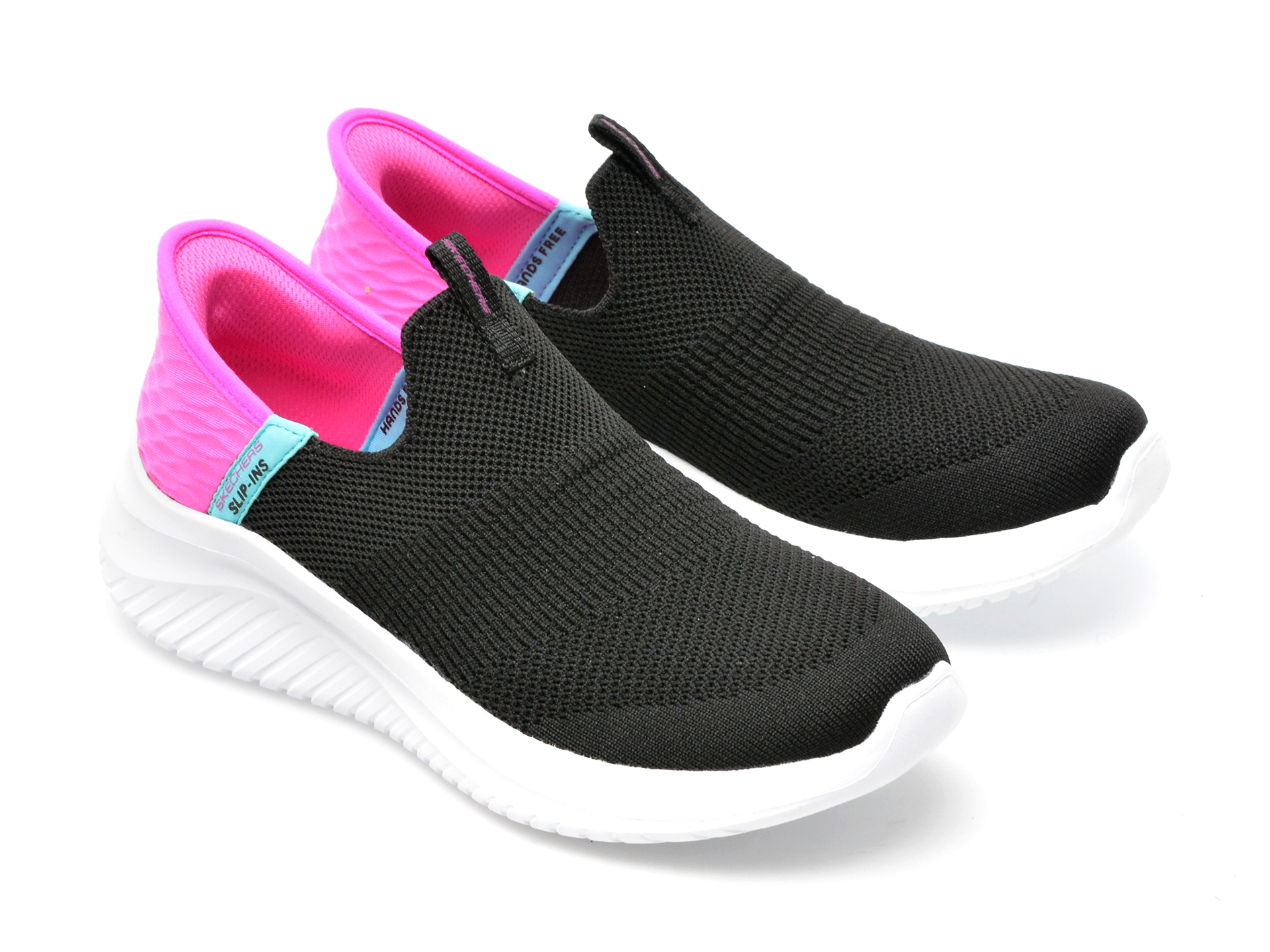 Pantofi SKECHERS negri, ULTRA FLEX 3.0, din material textil - 4