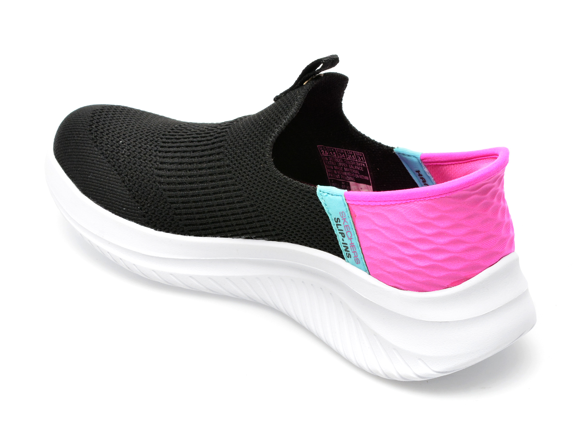 Pantofi SKECHERS negri, ULTRA FLEX 3.0, din material textil - 5