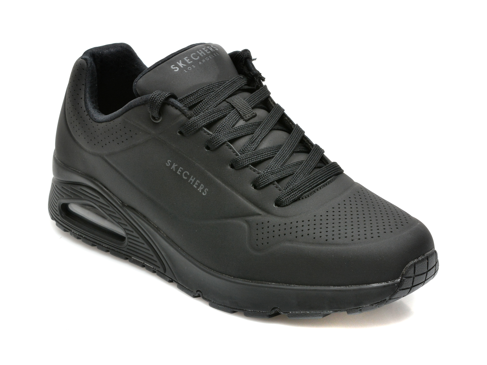 Pantofi SKECHERS negri, UNO, din piele ecologica 2022 ❤️ Pret Super otter.ro imagine noua 2022
