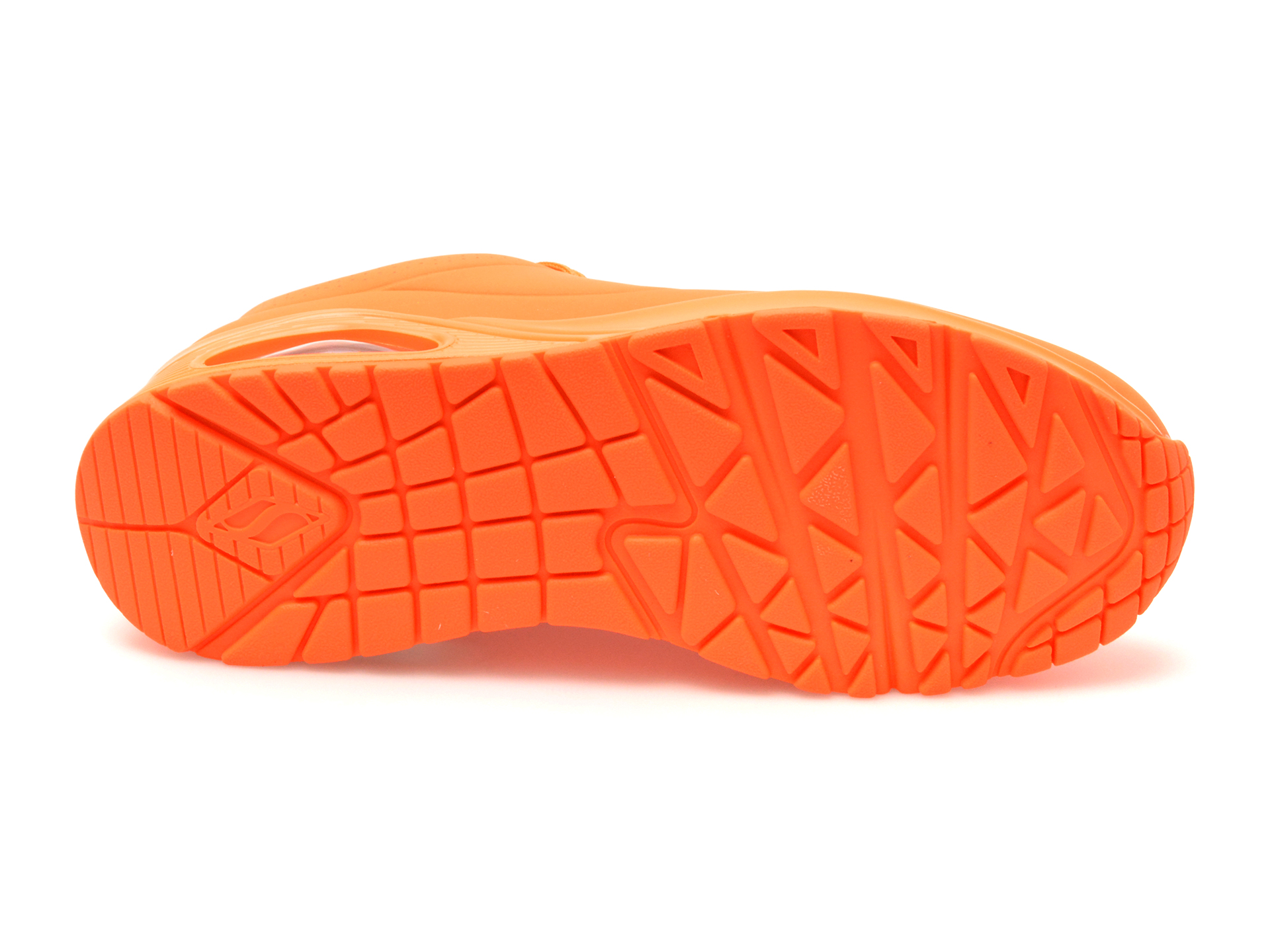 Pantofi SKECHERS portocalii, 73667, din piele ecologica
