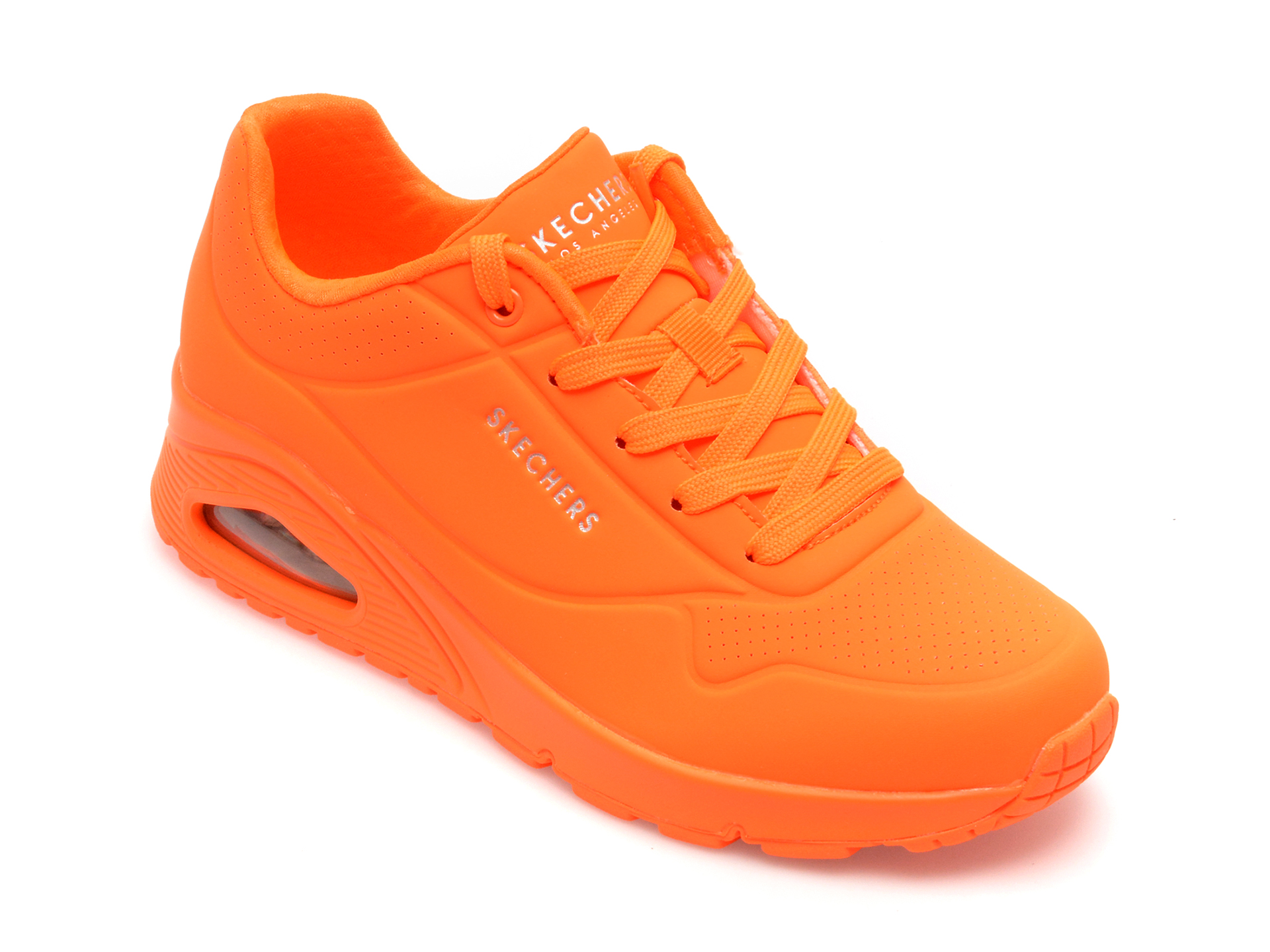 Pantofi SKECHERS portocalii, UNO, din piele ecologica otter.ro