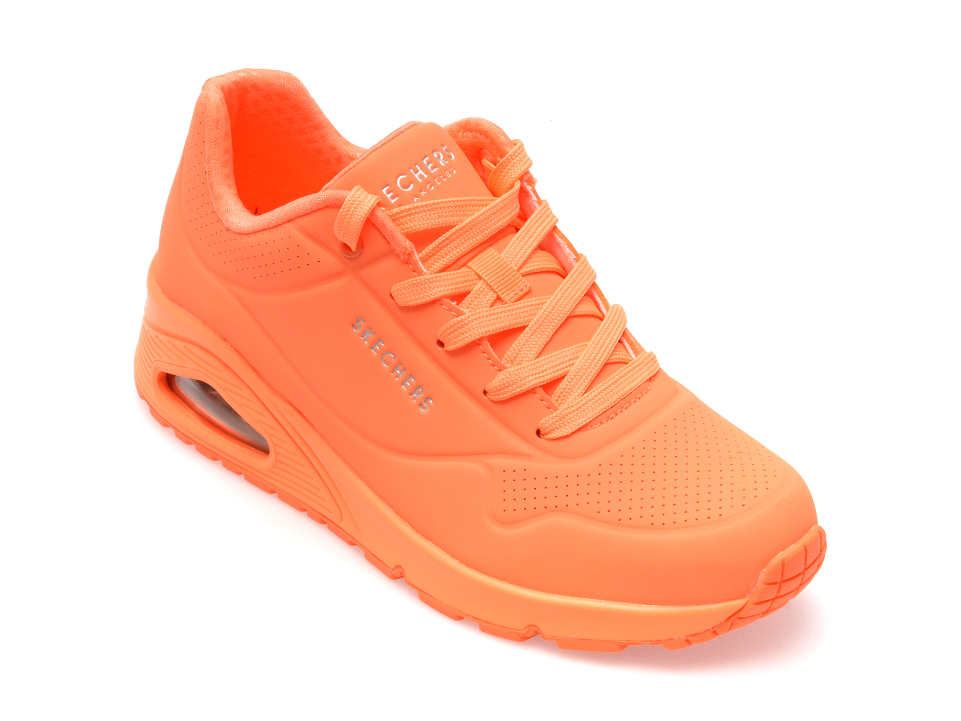 Pantofi SKECHERS portocalii, UNO, din piele ecologica /femei/pantofi imagine super redus 2022