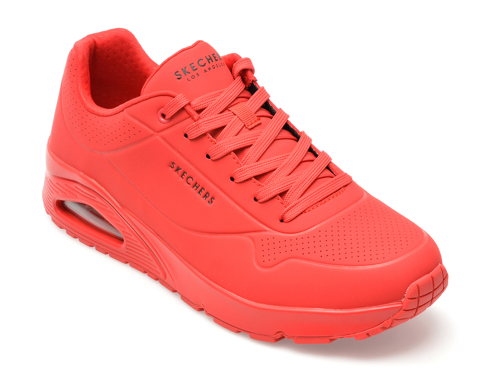 Pantofi SKECHERS rosii, 52458, din piele ecologica