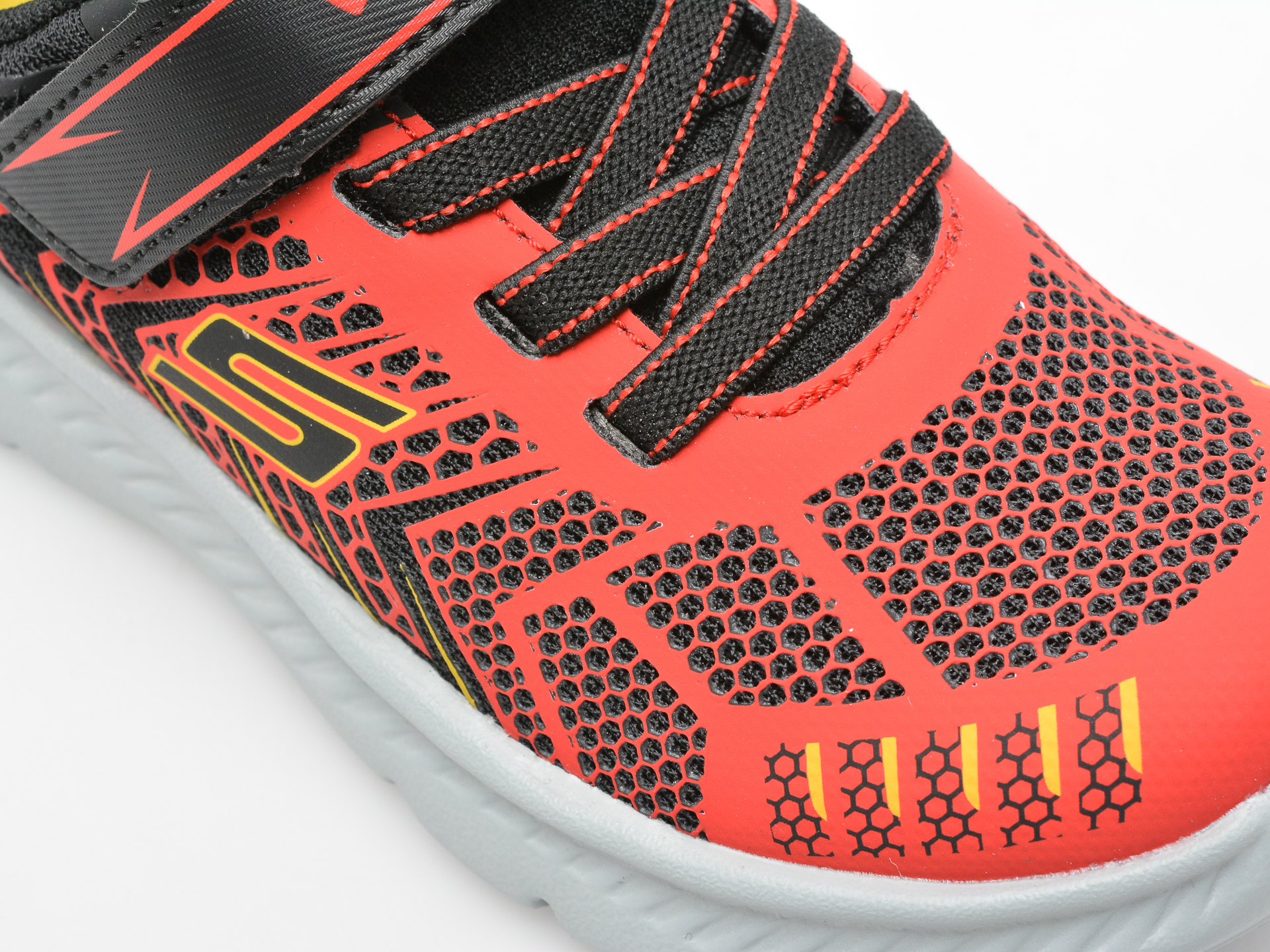 Pantofi SKECHERS rosii, COMFY FLEX, din material textil - 2