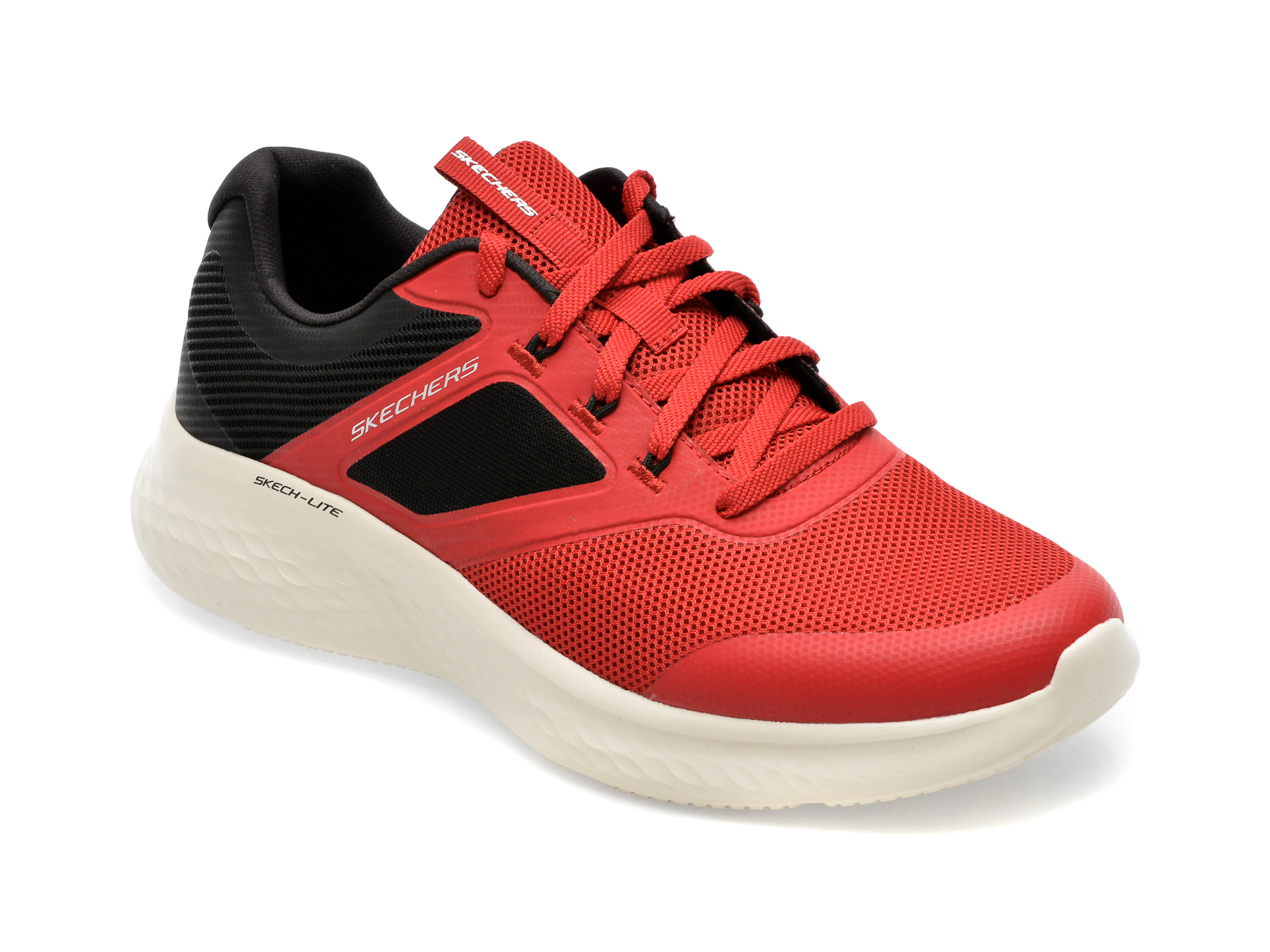 Pantofi SKECHERS rosii, SKECH-LITE PRO, din material textil