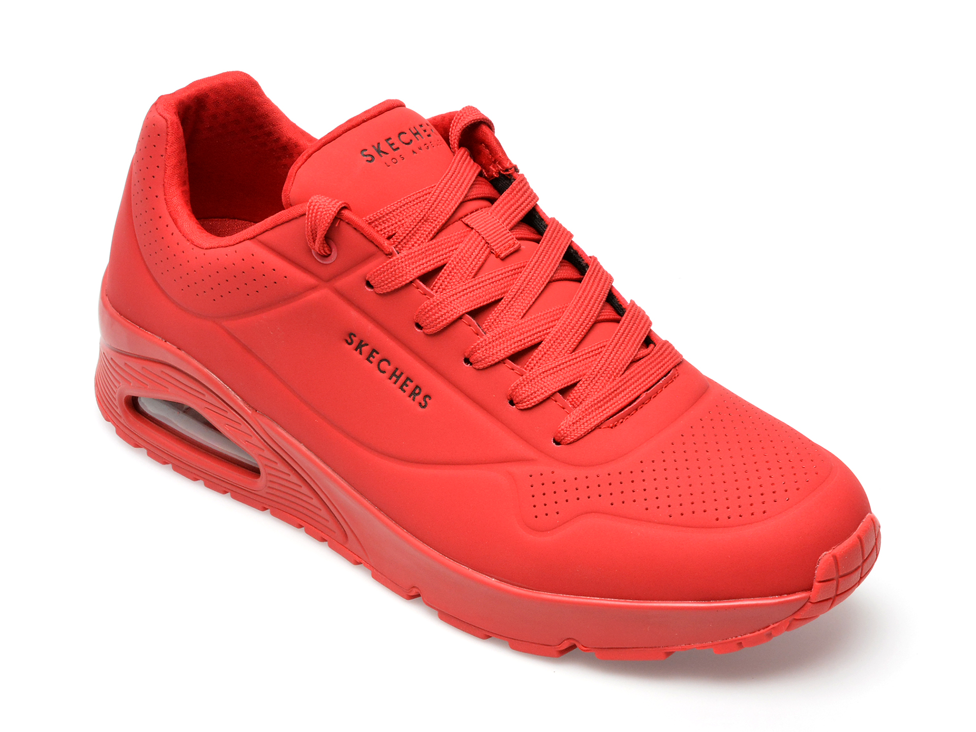 Pantofi SKECHERS rosii, UNO, din piele ecologica /barbati/pantofi imagine super redus 2022