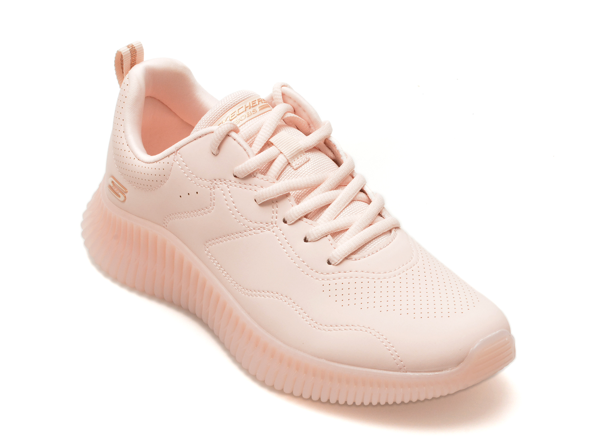 Pantofi SKECHERS roz, 117422, din piele ecologica