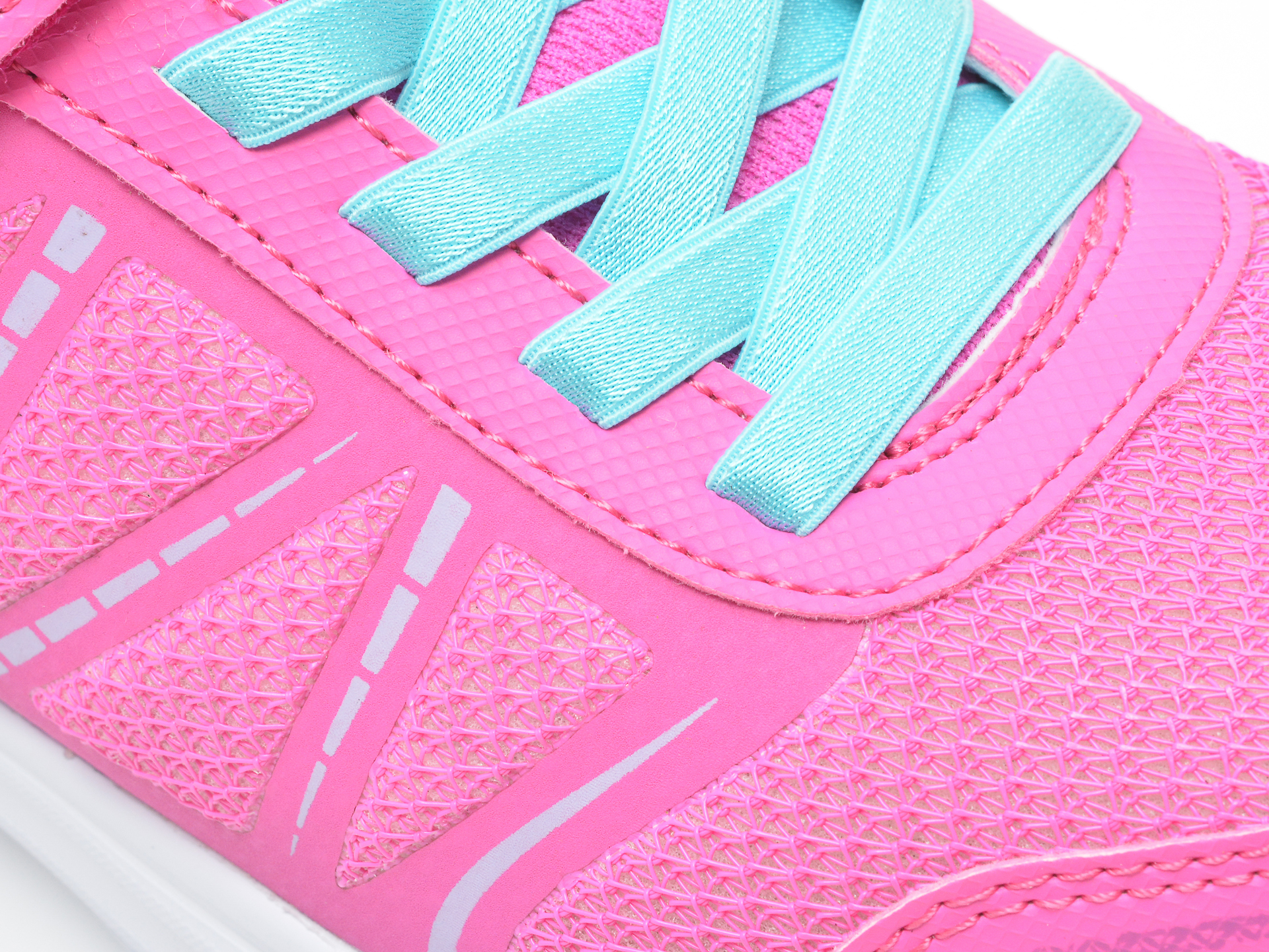 Pantofi SKECHERS roz, GLIMMER KICKS, din piele ecologica - 2