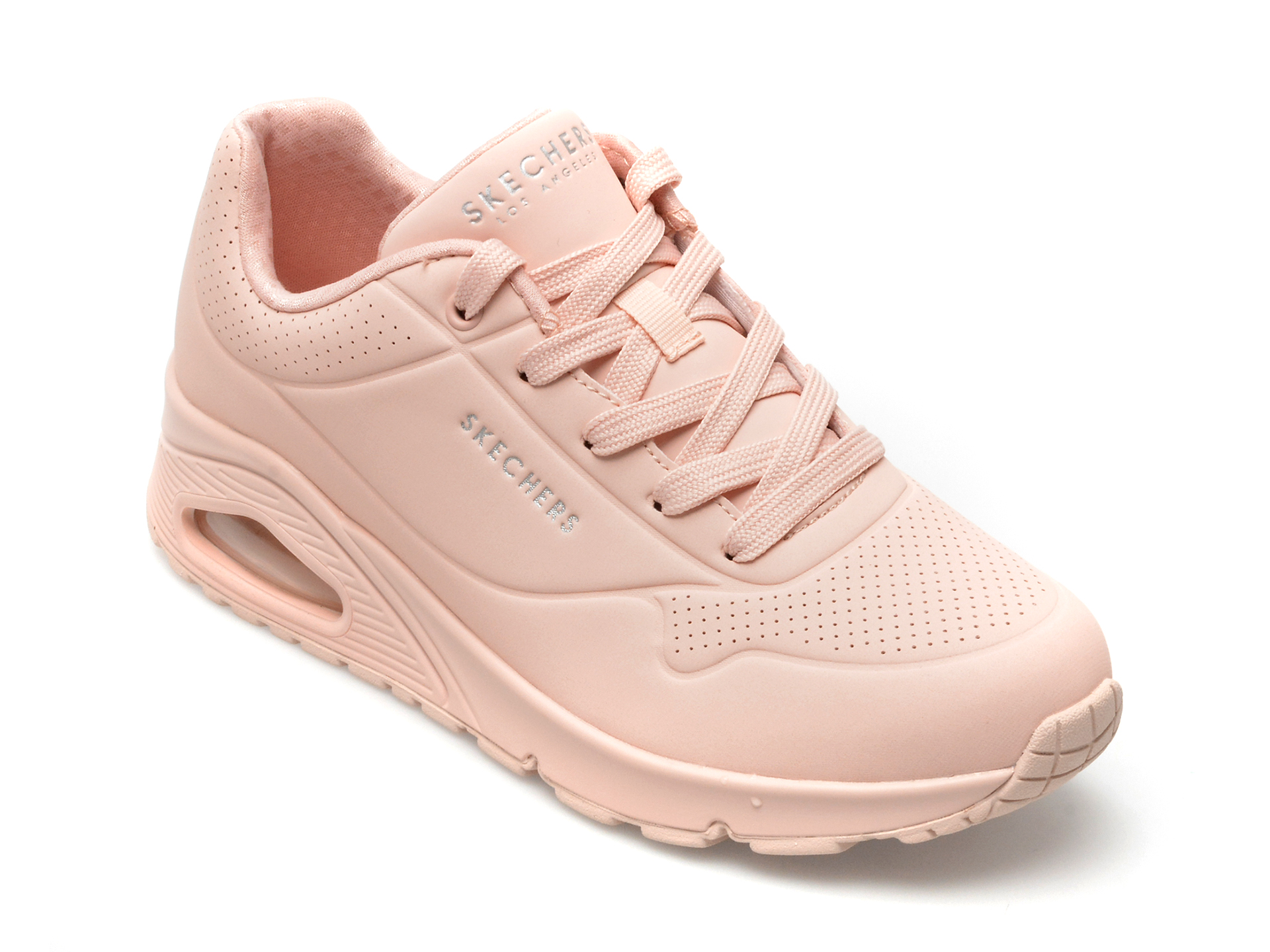 Pantofi SKECHERS roz, UNO, din piele ecologica