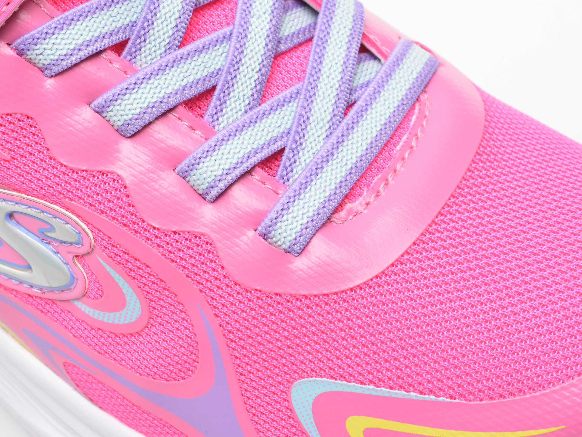 Pantofi SKECHERS roz, WAVY LITES, din material textil - 2