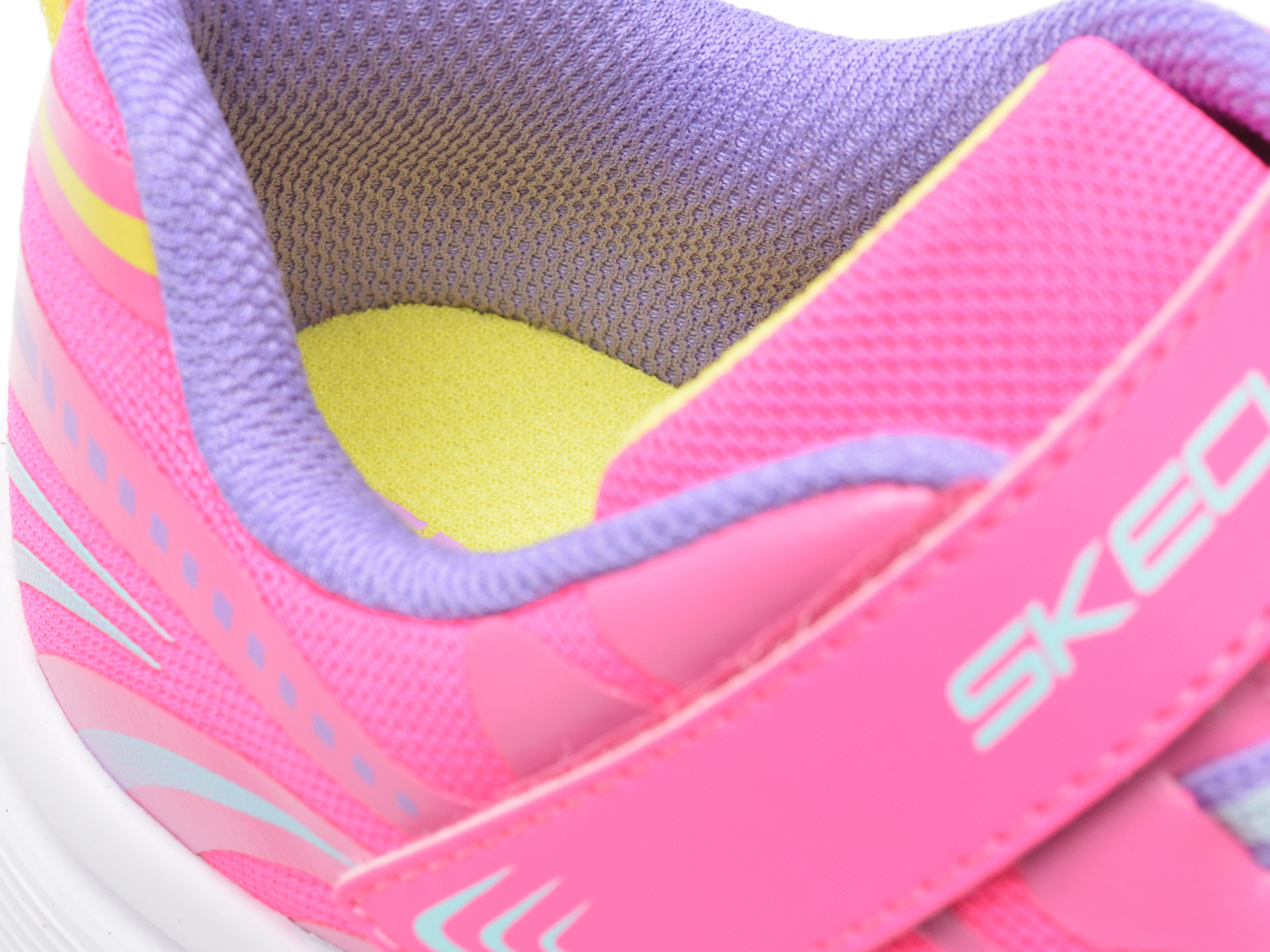 Pantofi SKECHERS roz, WAVY LITES, din material textil - 3