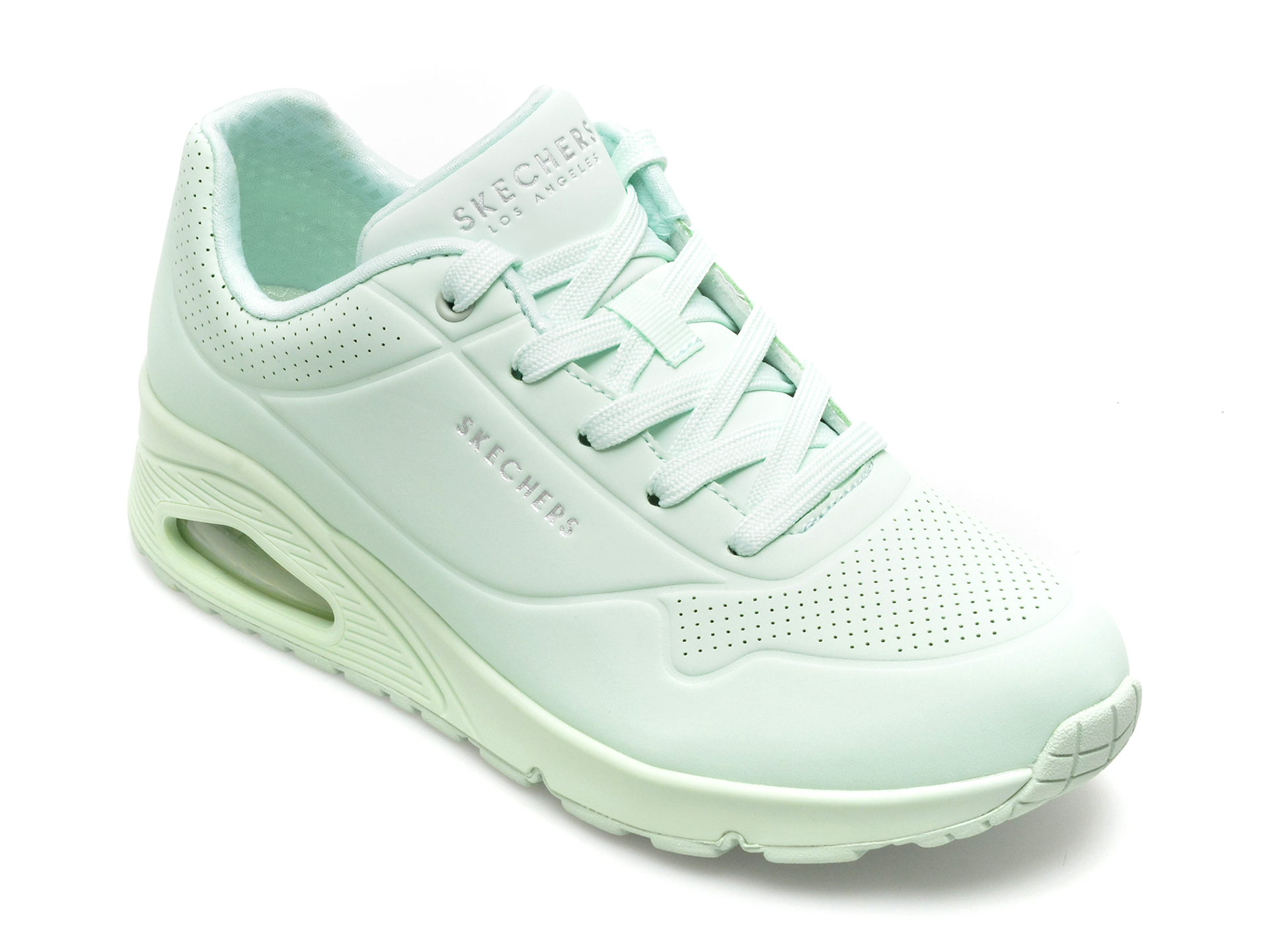 Pantofi SKECHERS verzi, UNO, din piele ecologica /femei/pantofi imagine super redus 2022