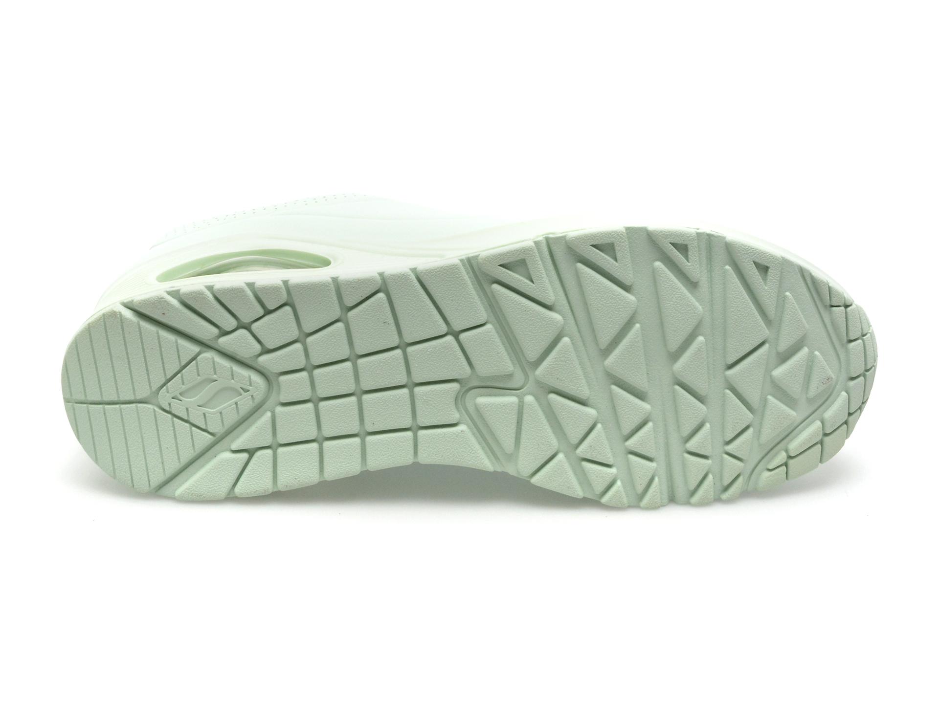 Pantofi SKECHERS verzi, UNO, din piele ecologica