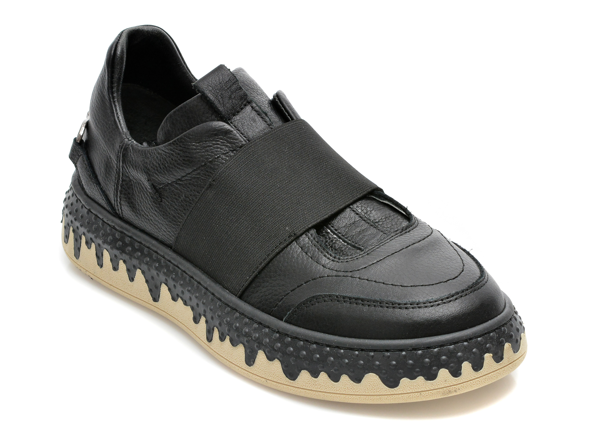 Pantofi SPECTRA negri, 241A, din piele naturala /femei/pantofi imagine noua