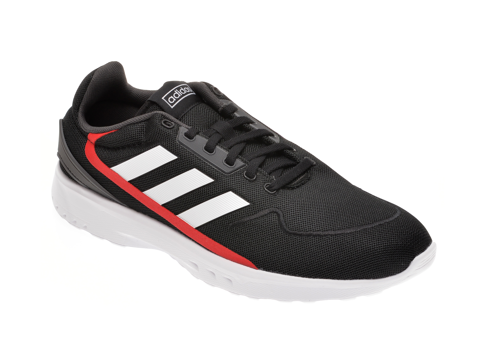 Pantofi sport ADIDAS negri, NEBZED, din material textil Adidas poza reduceri 2021