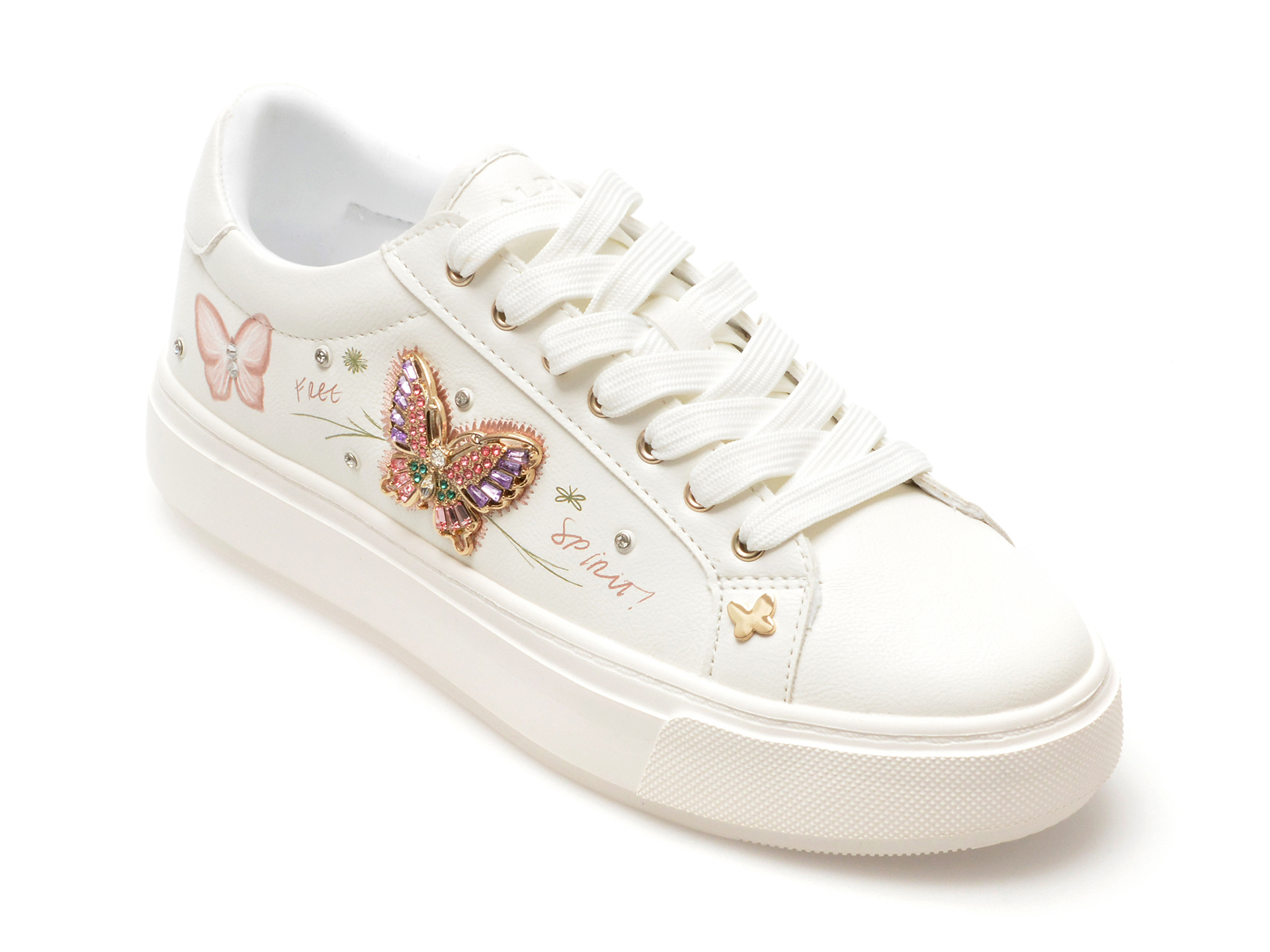 Pantofi sport ALDO albi, 13721271, din piele ecologica