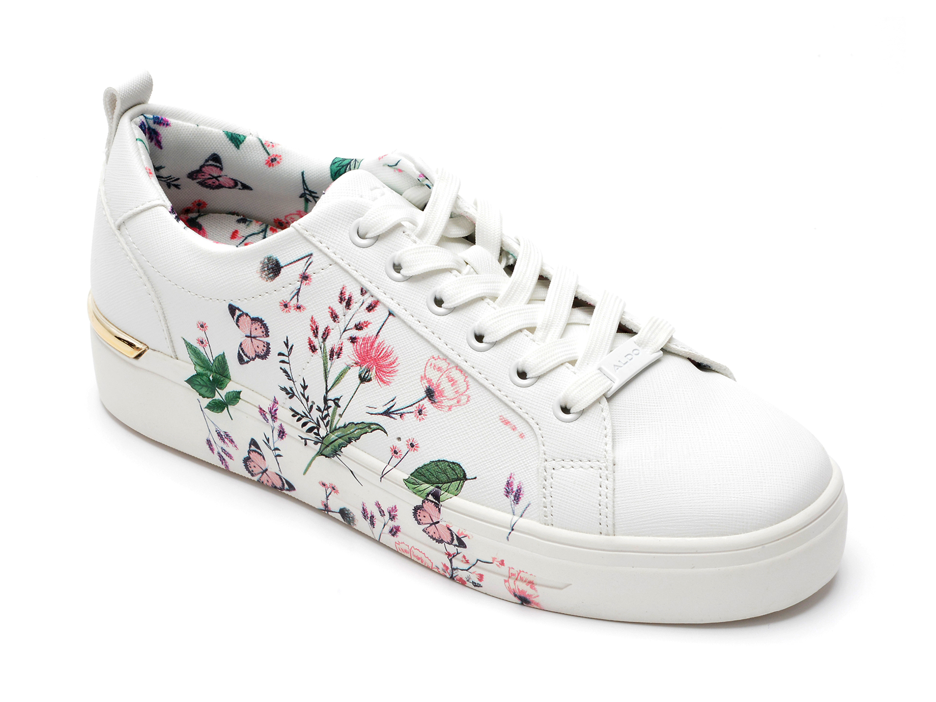 Pantofi sport ALDO albi, MEADOW110, din piele ecologica