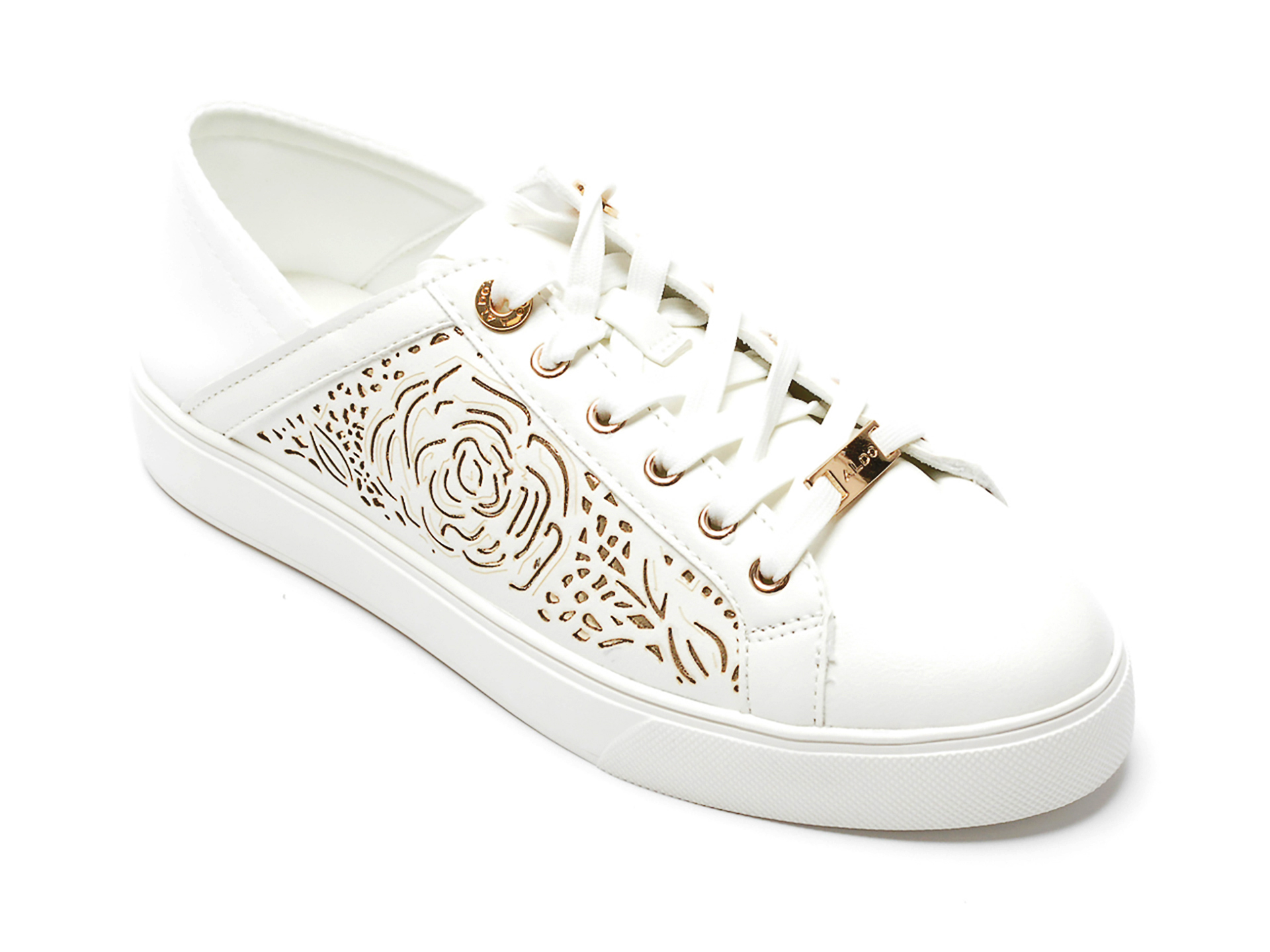 Pantofi sport ALDO albi, STEPANIEE100, din piele ecologica /femei/pantofi imagine noua