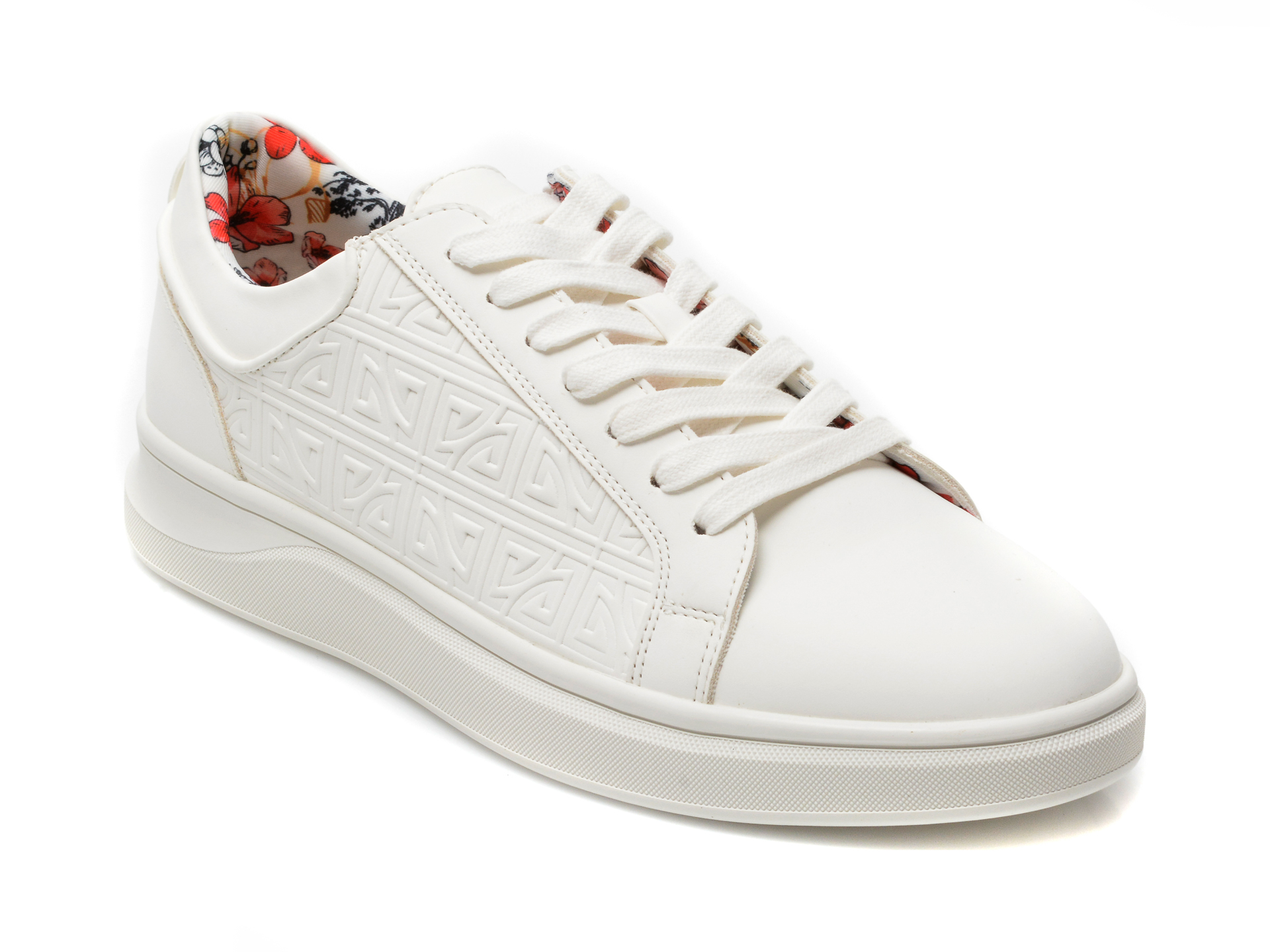 Pantofi ALDO albi, TIGER100, din piele ecologica - fhsboutique.ro