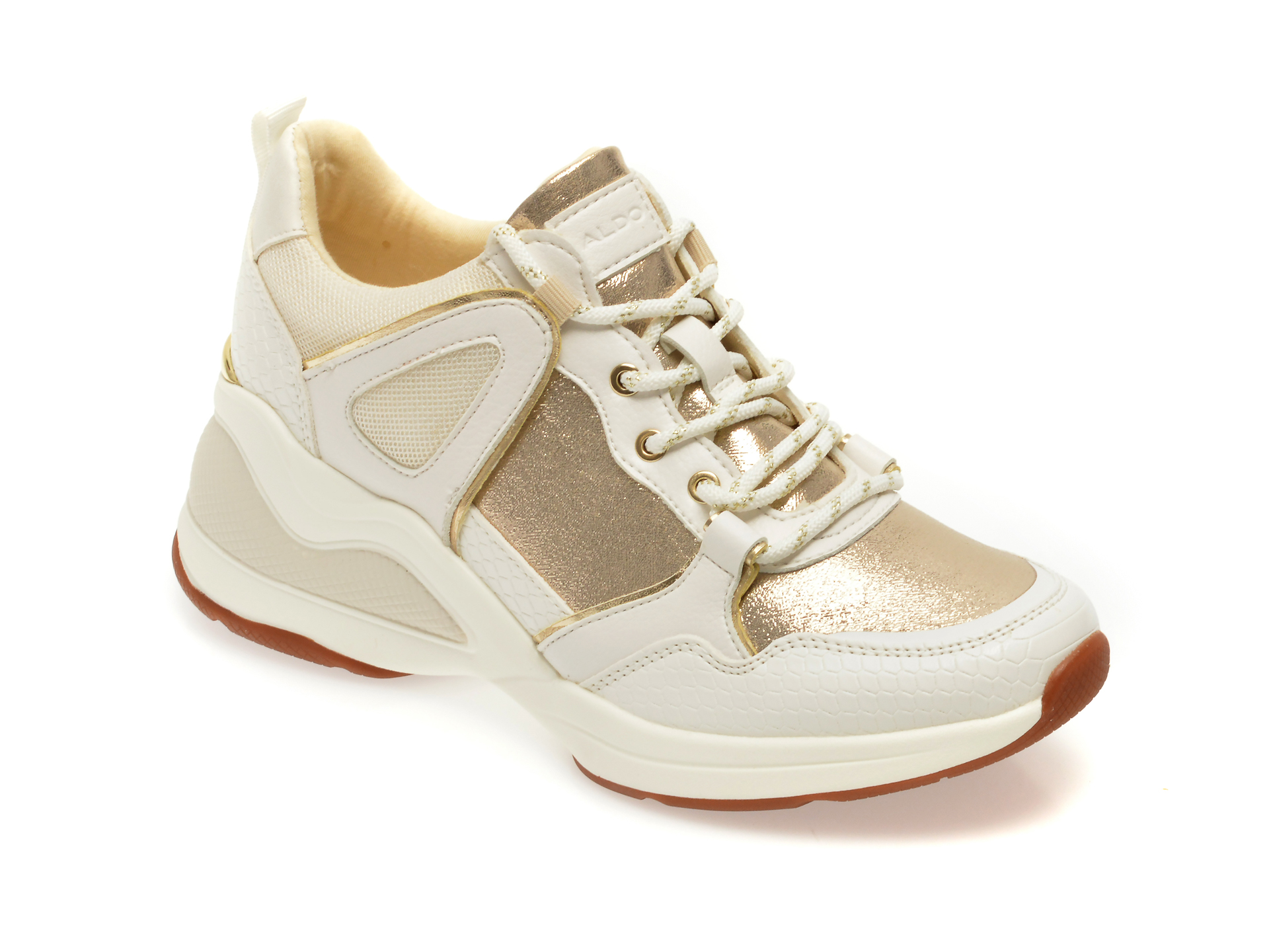 Pantofi sport ALDO albi, Vany710, din material textil si piele ecologica Aldo