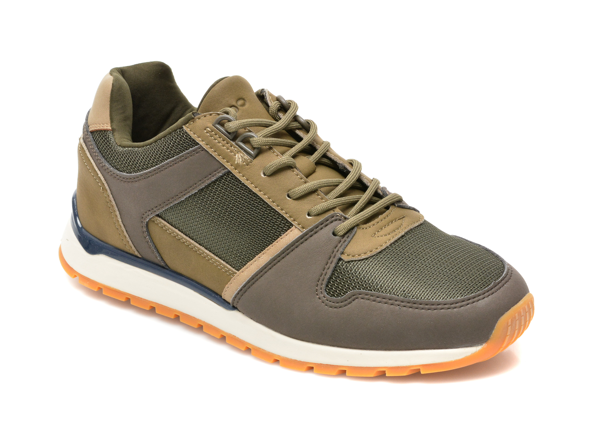 Pantofi sport ALDO kaki, IVANN250, din material textil si piele ecologica Aldo imagine noua