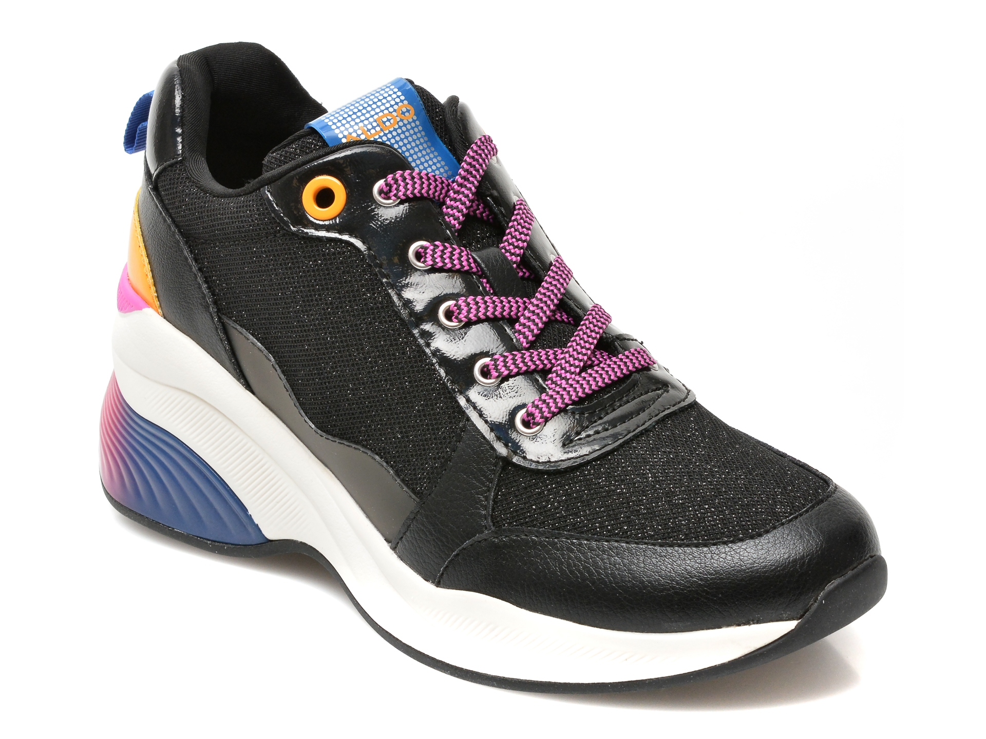 Pantofi sport ALDO negri, CERINA007, din material textil si piele ecologica /femei/pantofi