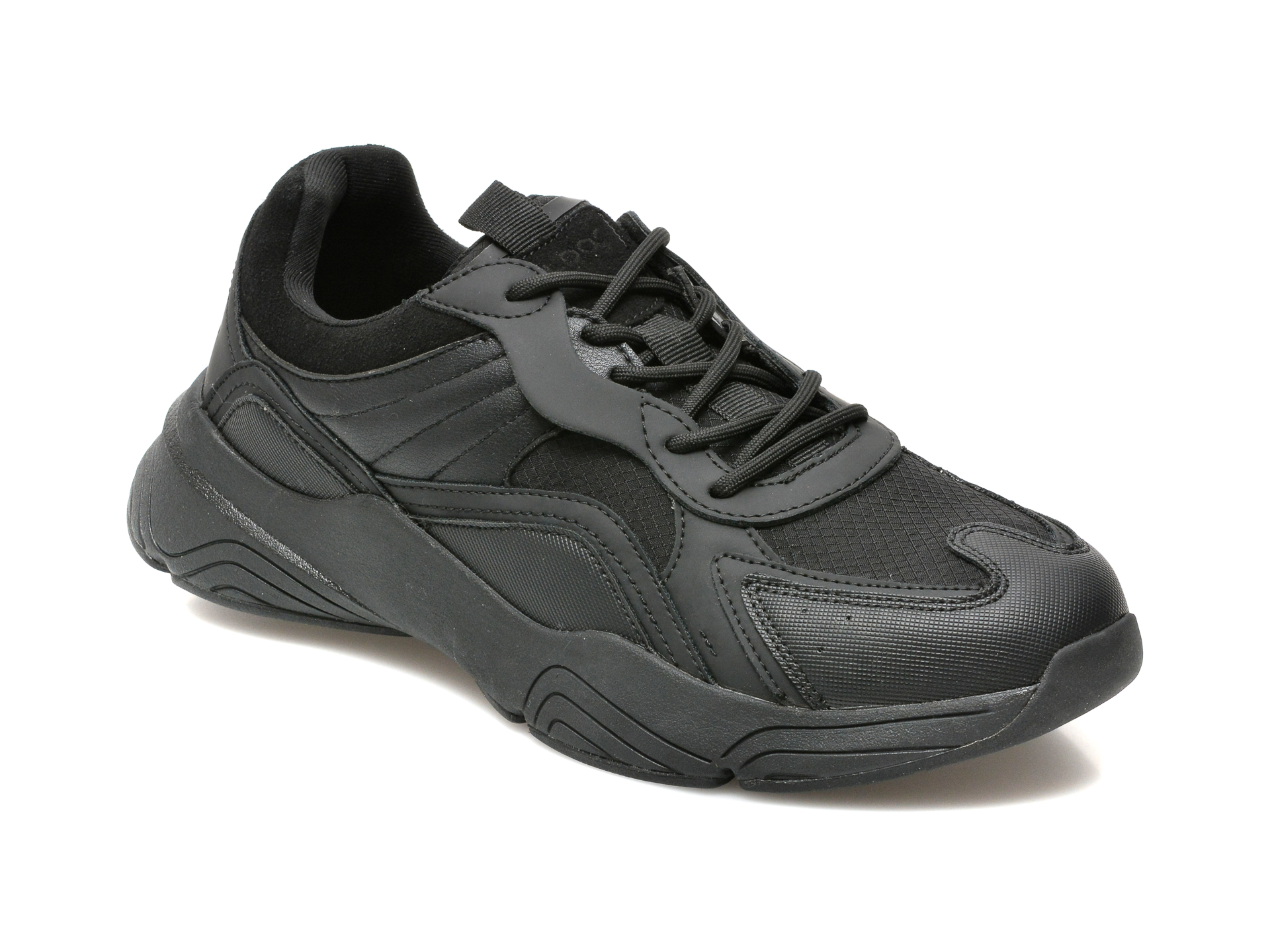 Pantofi sport ALDO negri, CREATEV1007, din material textil si piele ecologica Aldo