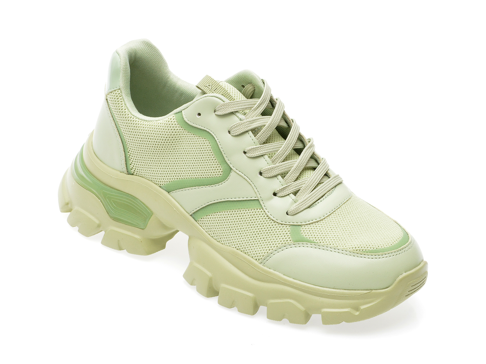 Pantofi sport ALDO verzi, ENZIA330, din material textil si piele ecologica