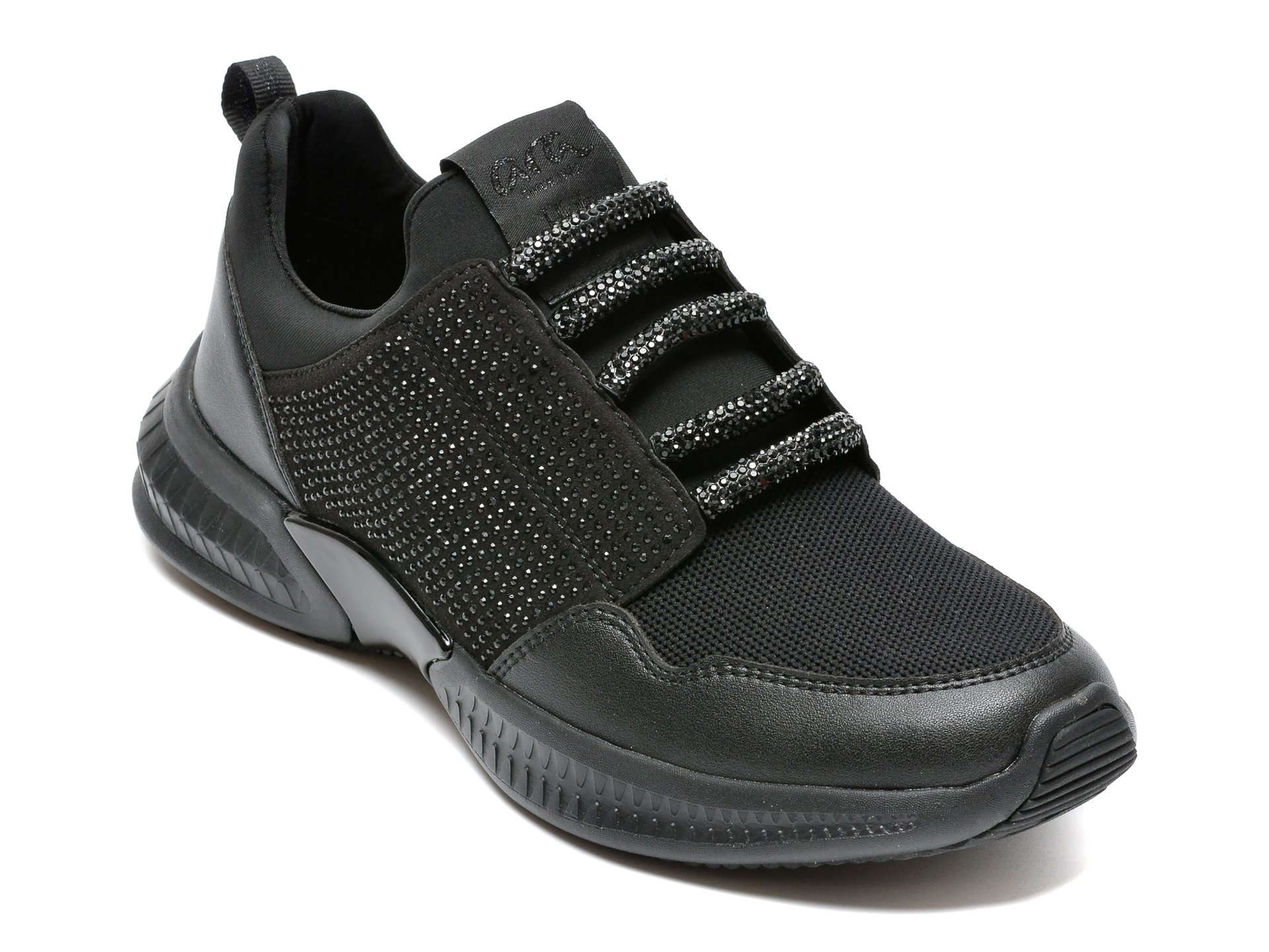 Pantofi sport ARA negri, 54606, din material texil si piele ecologica Ara