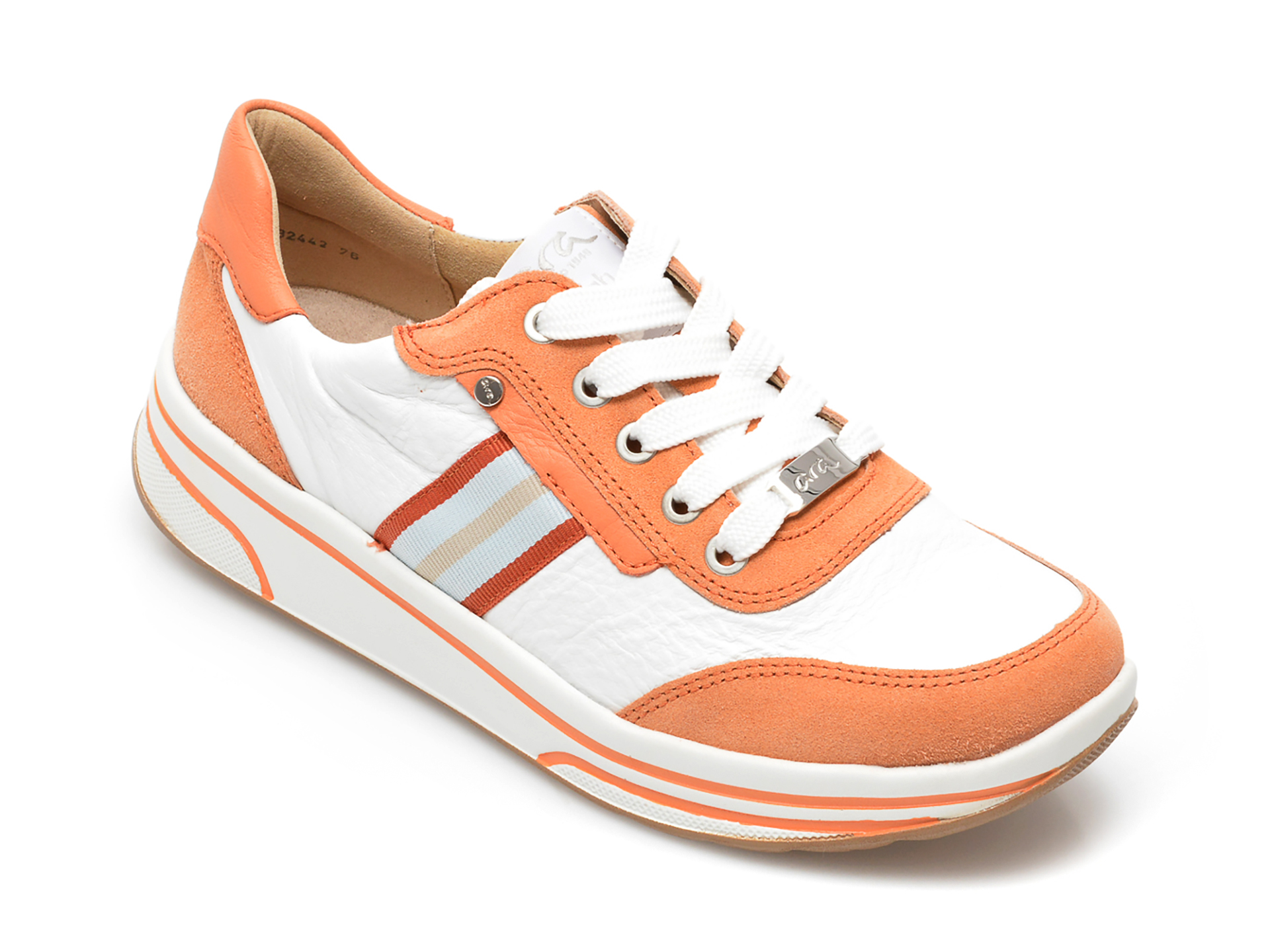 Pantofi sport ARA portocalii, 324429, din piele naturala imagine reduceri black friday 2021 Ara