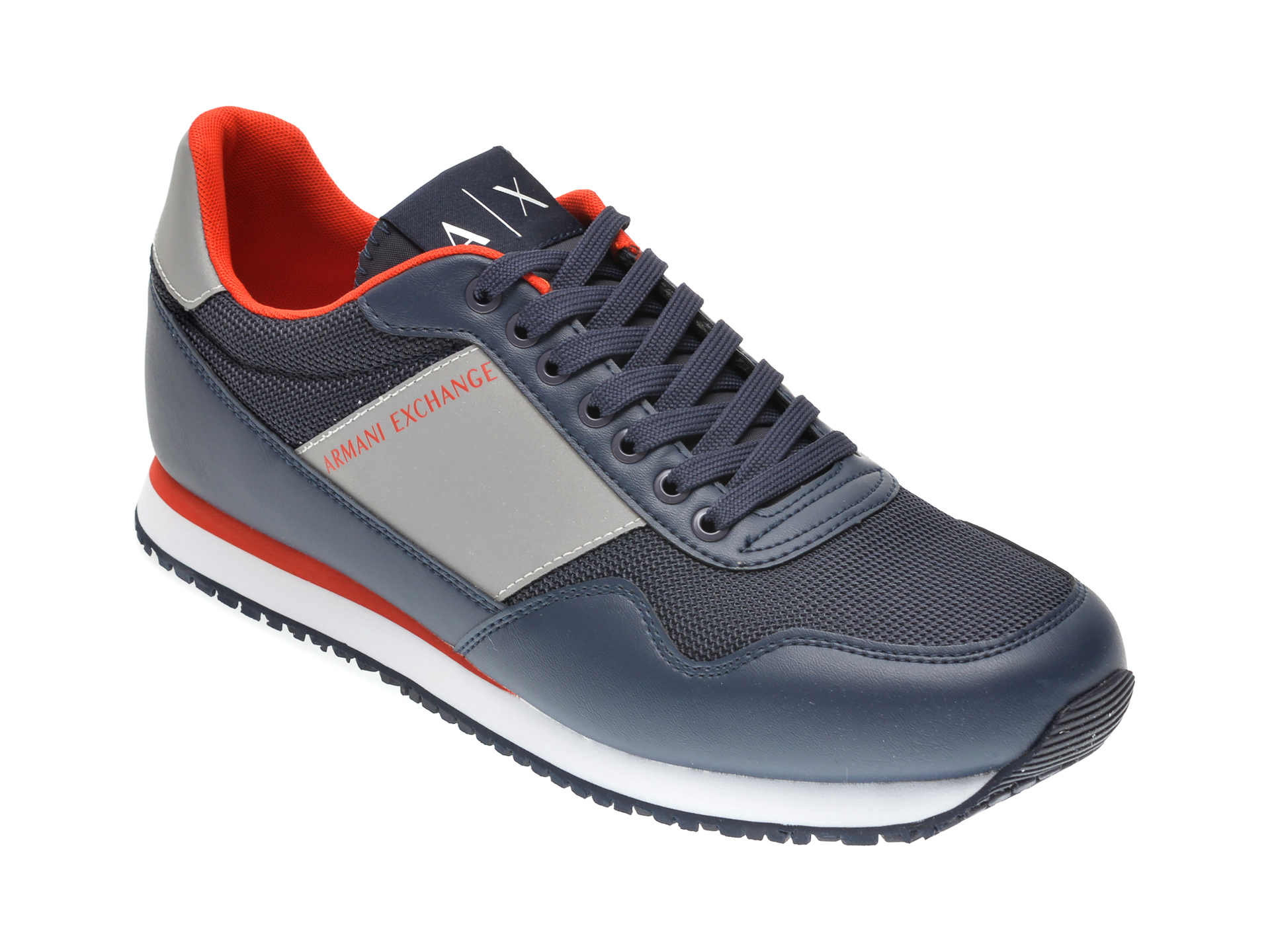 Pantofi sport ARMANI EXCHANGE bleumarin, XUX063, din material textil imagine