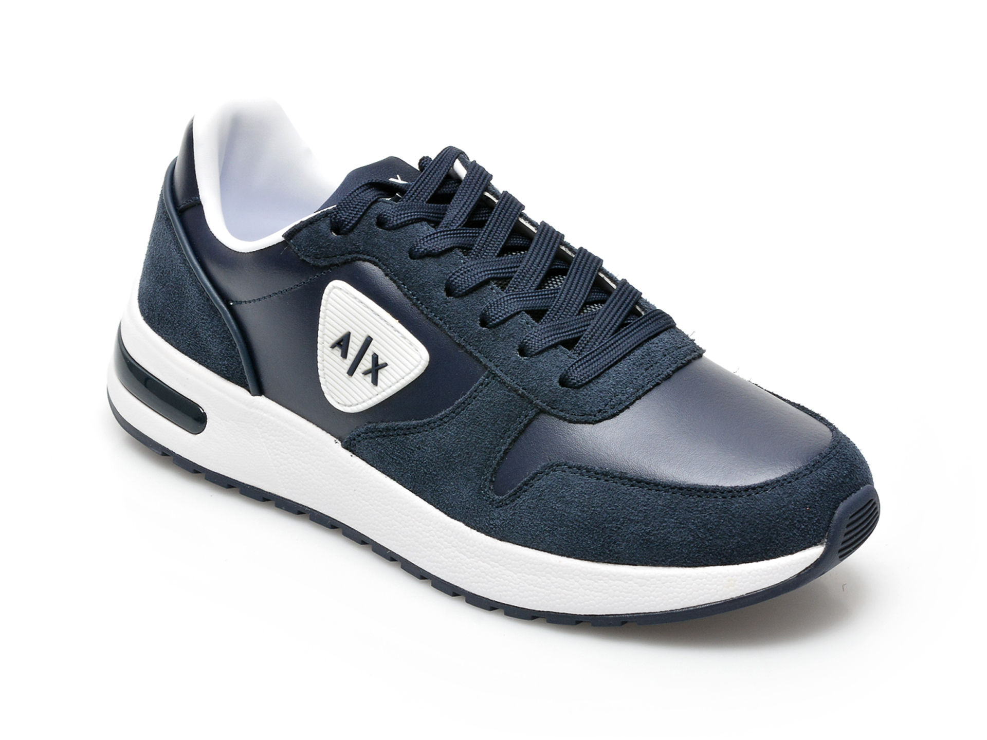 Pantofi sport ARMANI EXCHANGE bleumarin, XUX125, din piele naturala /barbati/pantofi