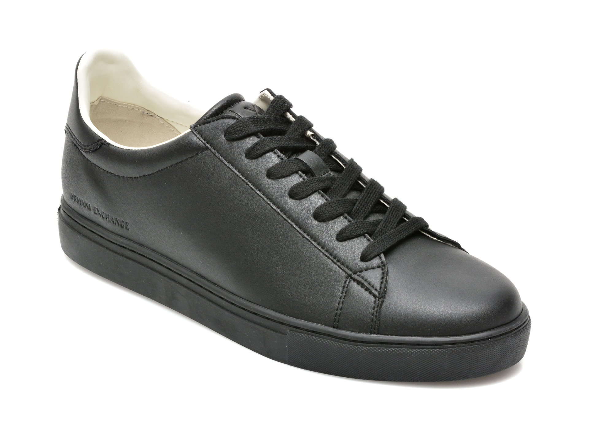 Pantofi sport ARMANI EXCHANGE negri, XUX001, din piele naturala Armani Exchange imagine 2022 reducere