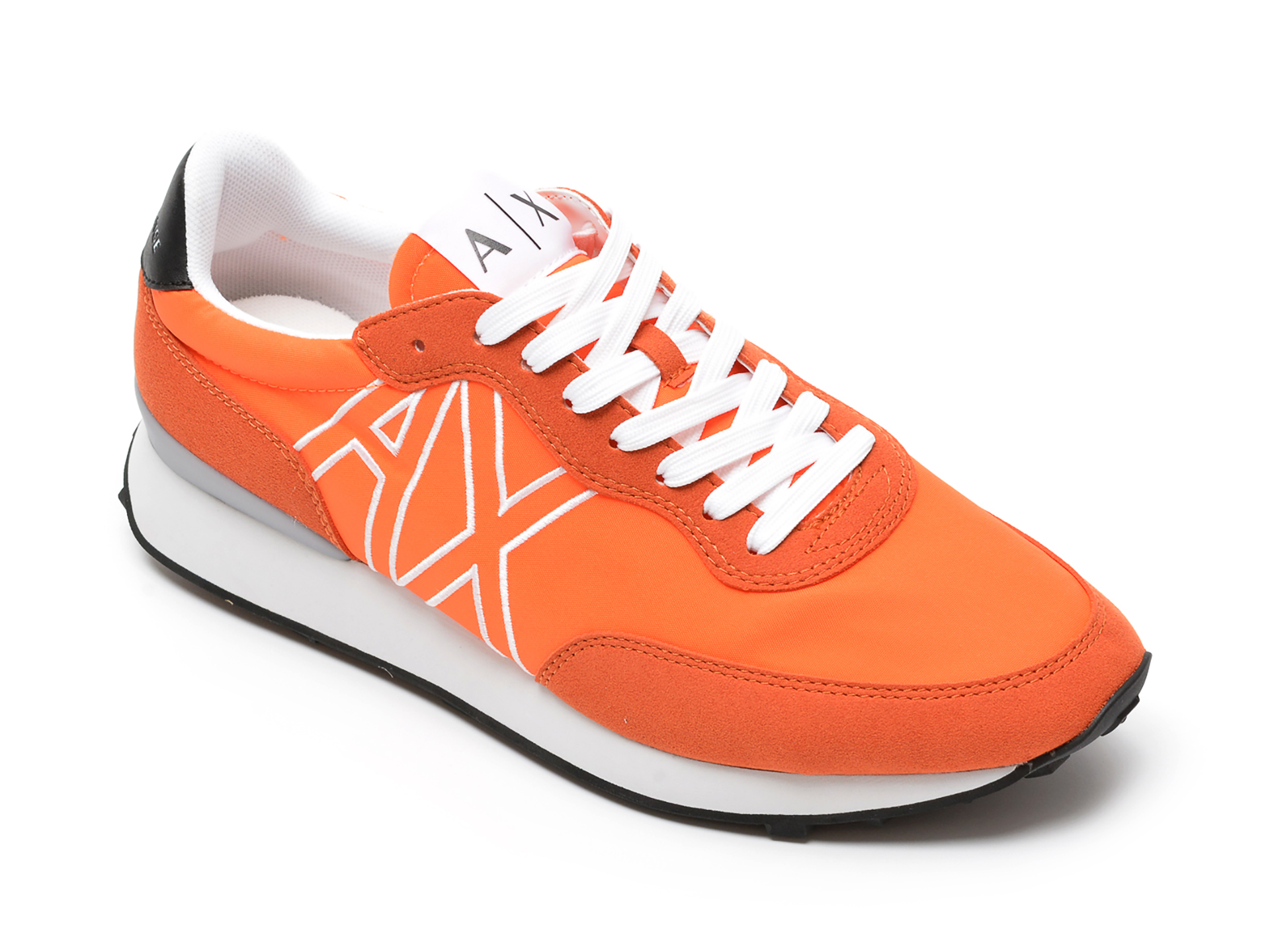 Pantofi sport ARMANI EXCHANGE portocalii, XUX129, din material textil /barbati/pantofi