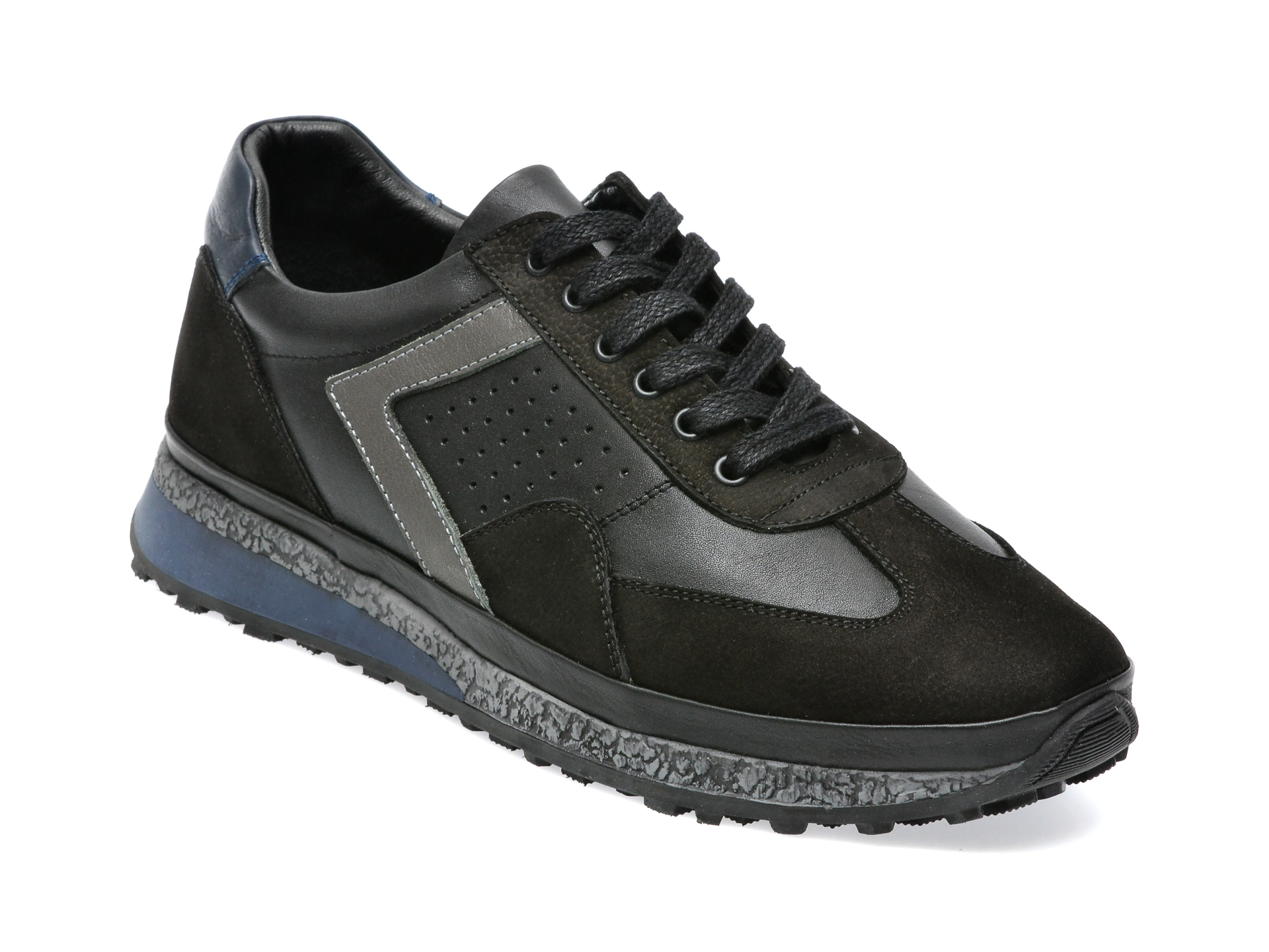 Pantofi sport AXXELLL negri, AV002, din piele naturala