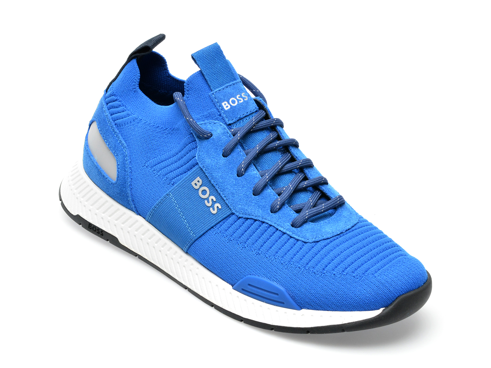 Pantofi sport BOSS albastri, 596, din material textil BARBATI 2023-09-28
