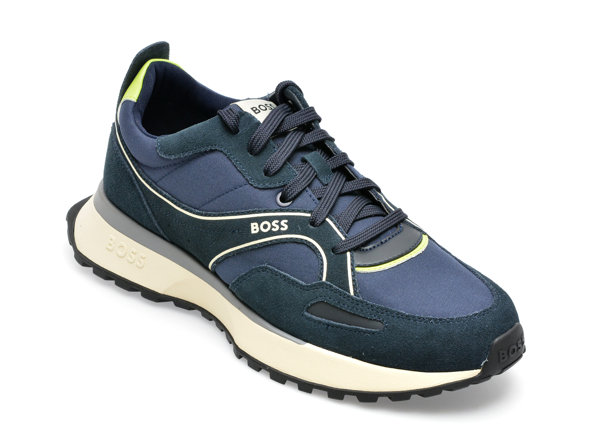 Pantofi sport BOSS bleumarin, 3220, din material textil BOSS imagine noua 2022
