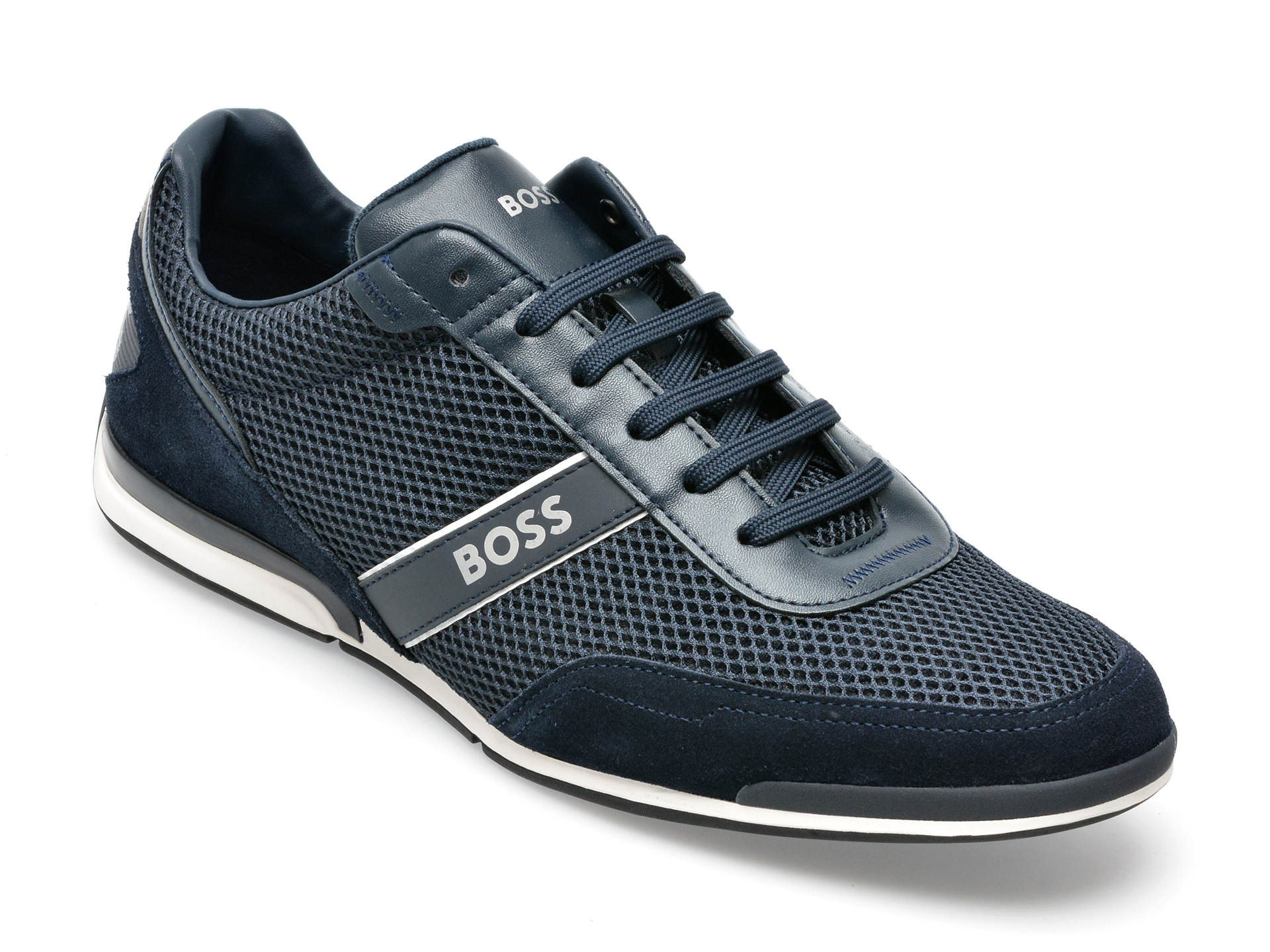 Pantofi sport BOSS bleumarin, 3233, din material textil /barbati/pantofi imagine noua