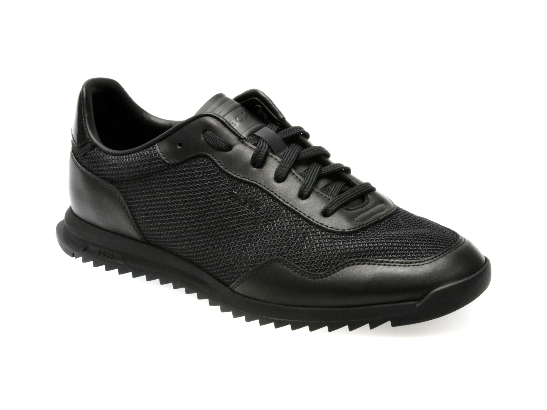 Pantofi sport BOSS negri, 72701, din piele ecologica