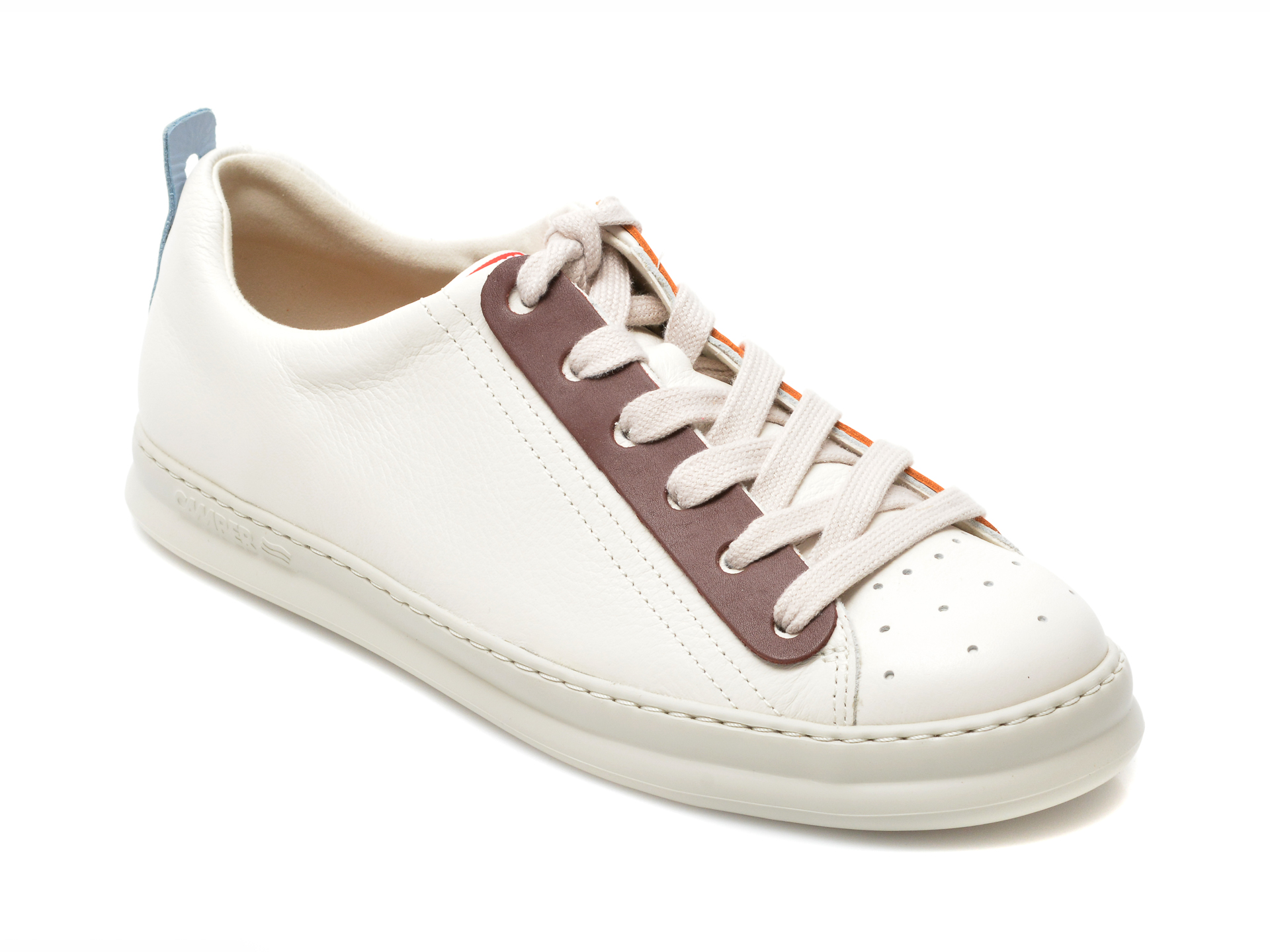 Pantofi sport CAMPER albi, K100805, din piele naturala