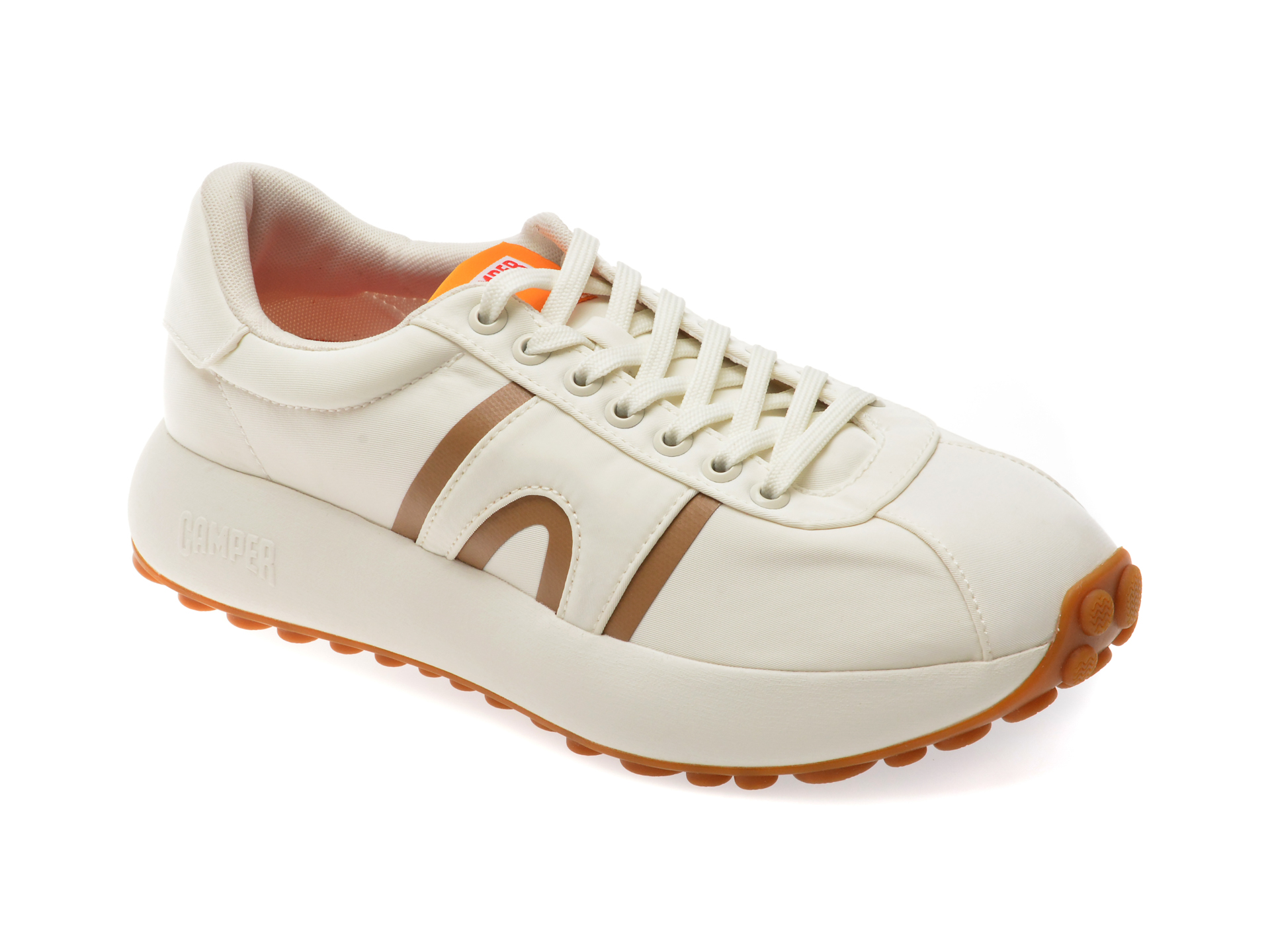 Pantofi sport CAMPER albi, K100943, din material textil