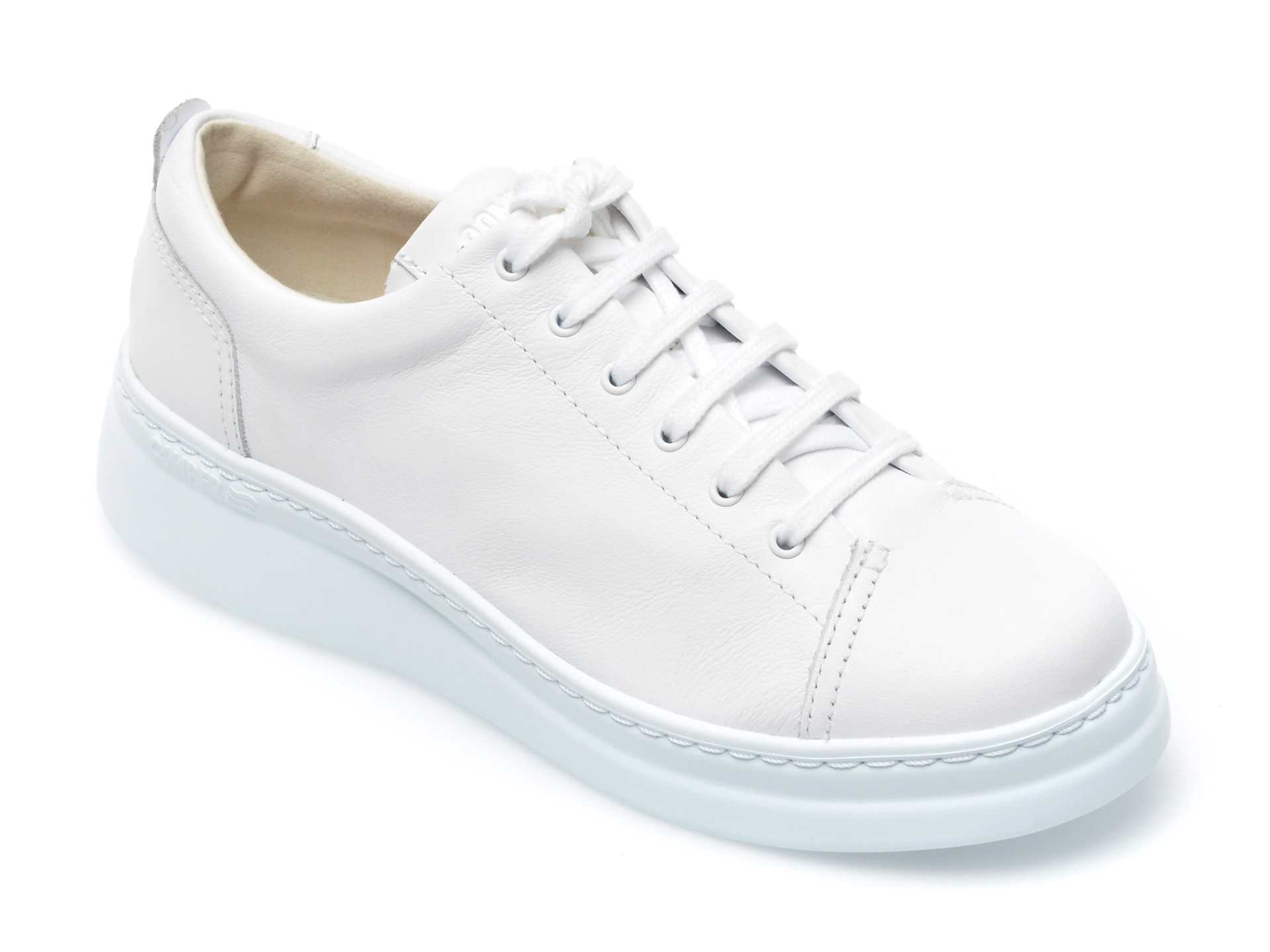 Pantofi sport CAMPER albi, K200508, din piele naturala /femei/pantofi imagine noua