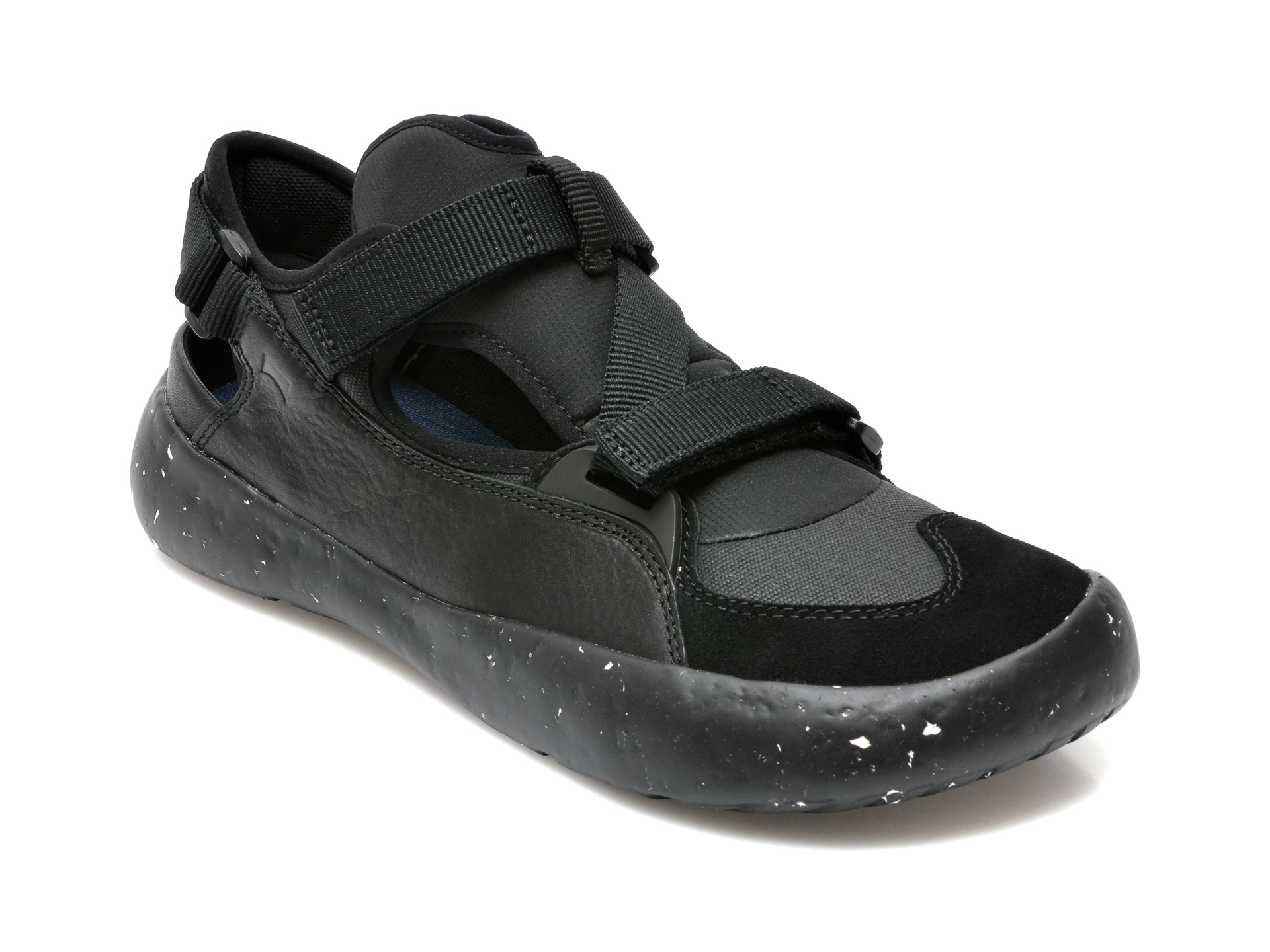 Pantofi sport CAMPER negre, K100801, din material textil si piele naturala
