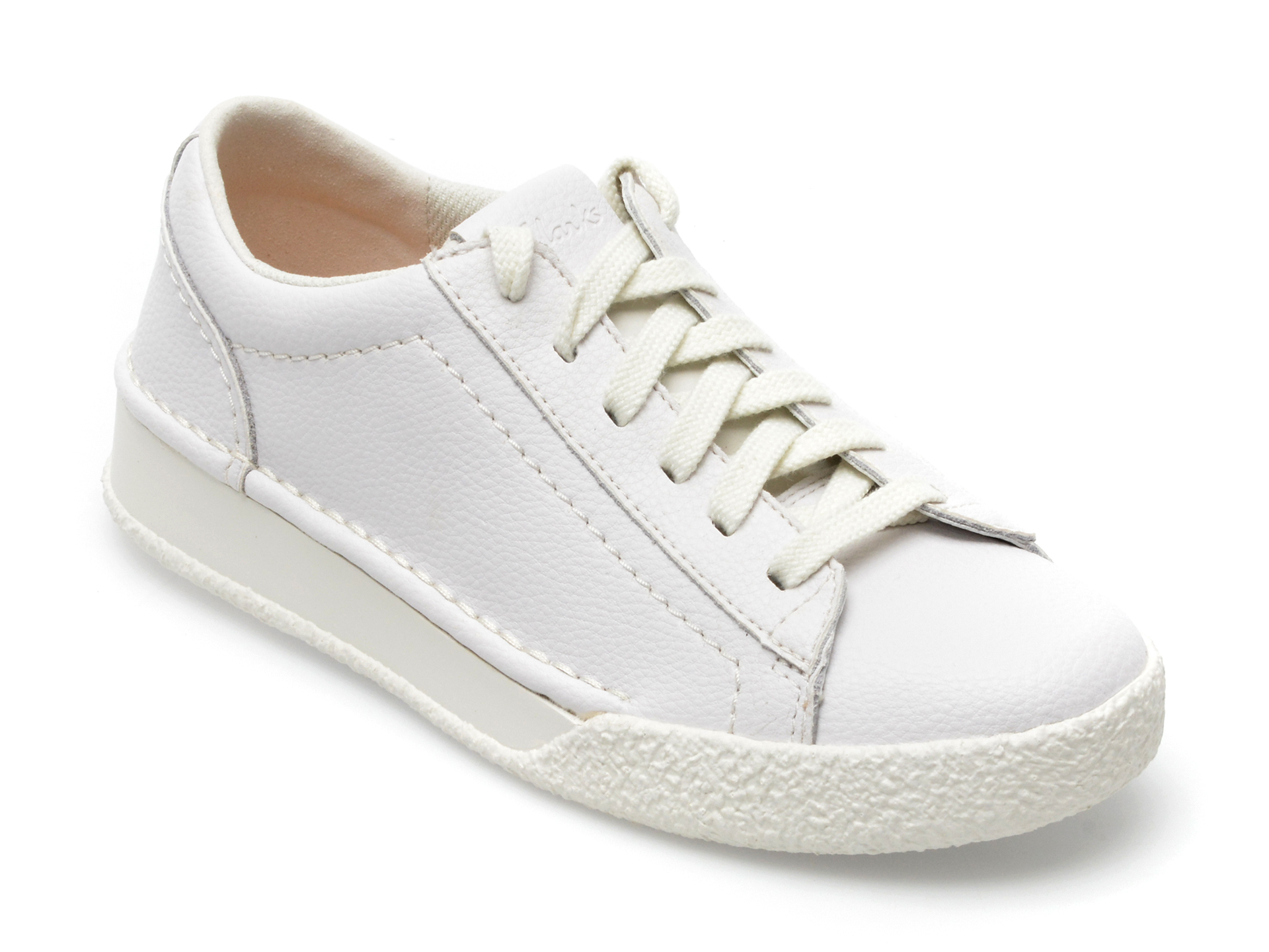 Pantofi sport CLARKS albi, CRAFTCUP WALK 13-N, din piele naturala Answear 2023-09-28