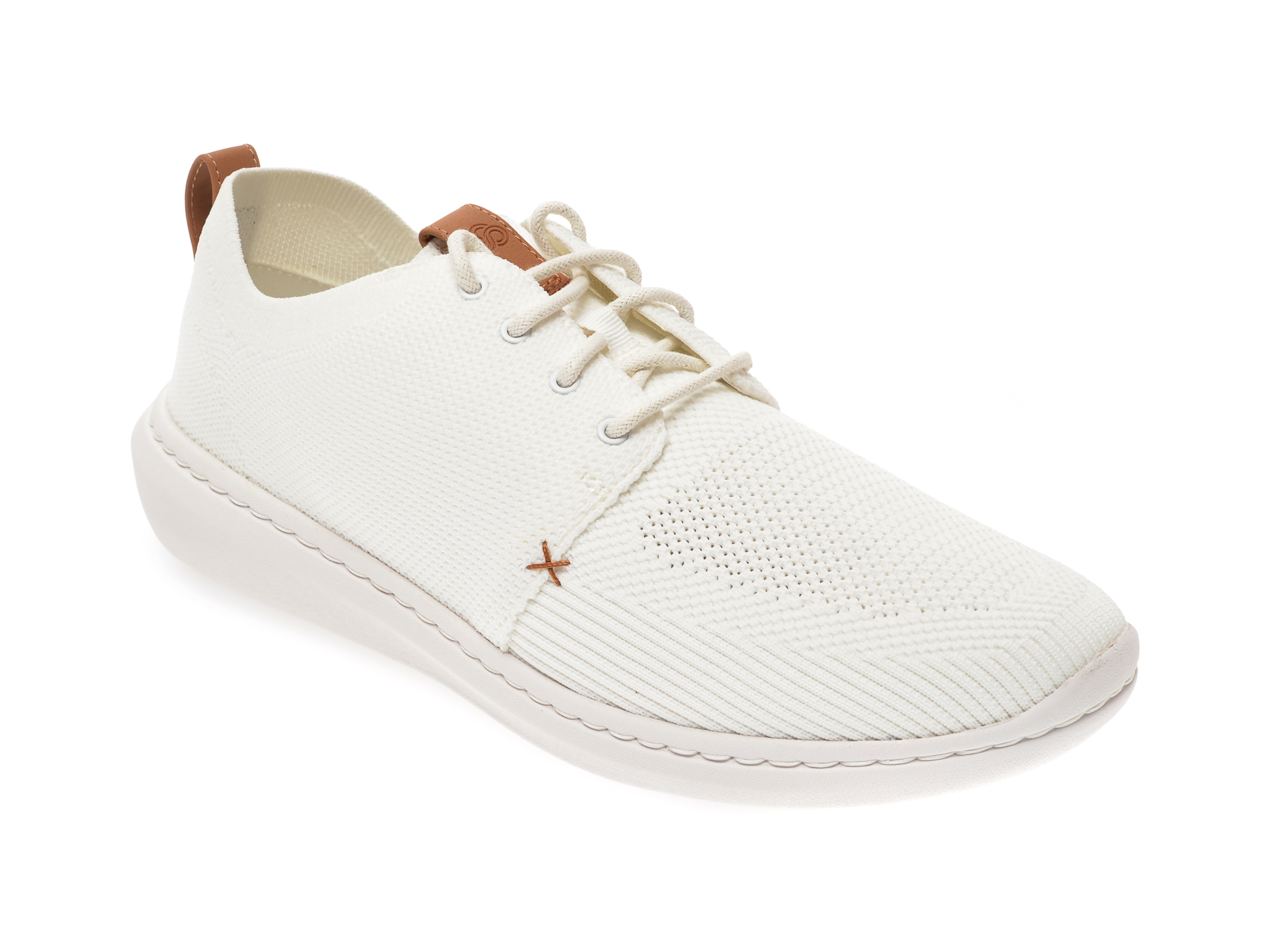 Pantofi sport CLARKS albi, Step Urban Mix, din material textil imagine