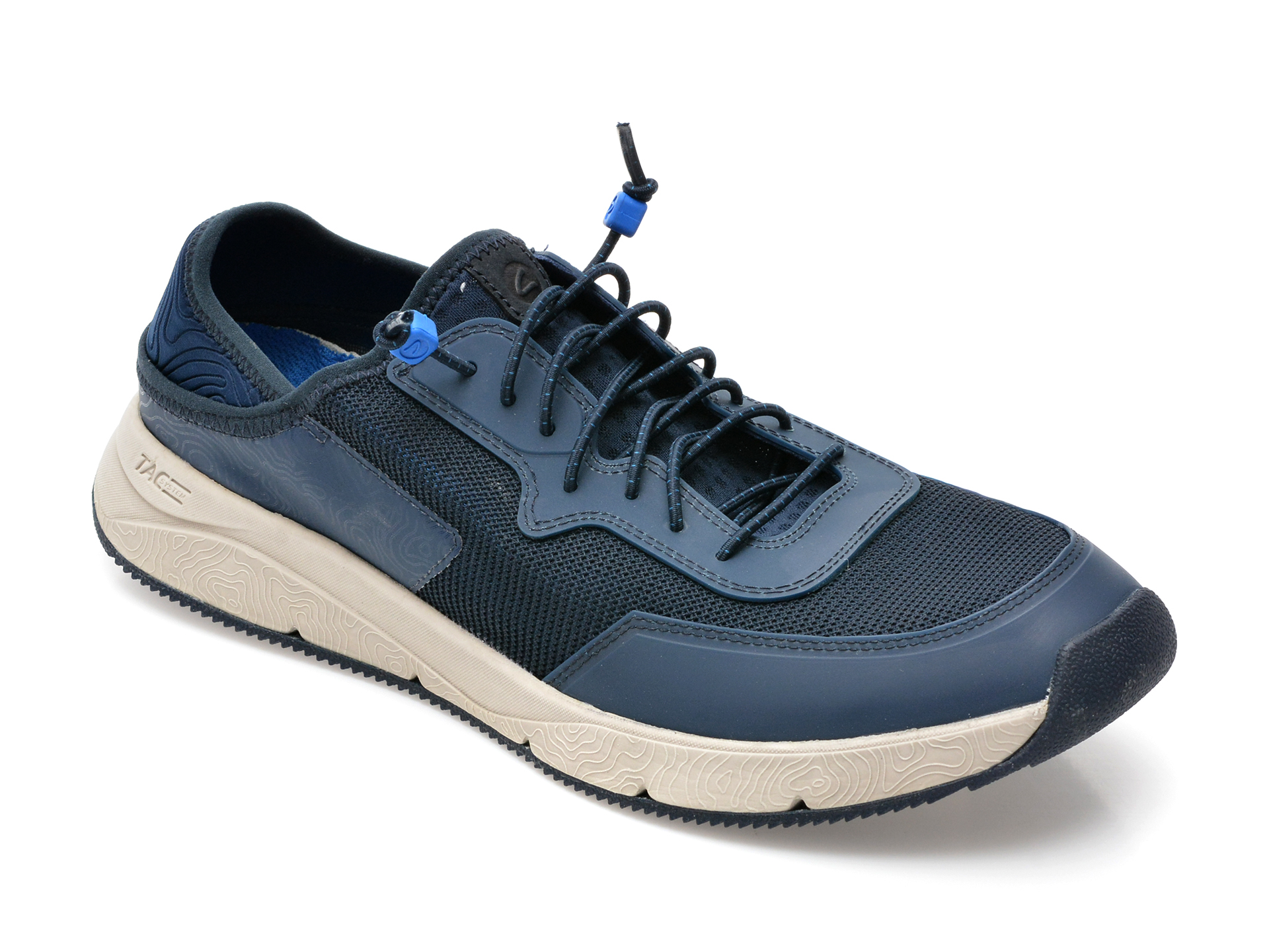 Pantofi sport CLARKS bleumarin, DAVILOW, din material textil