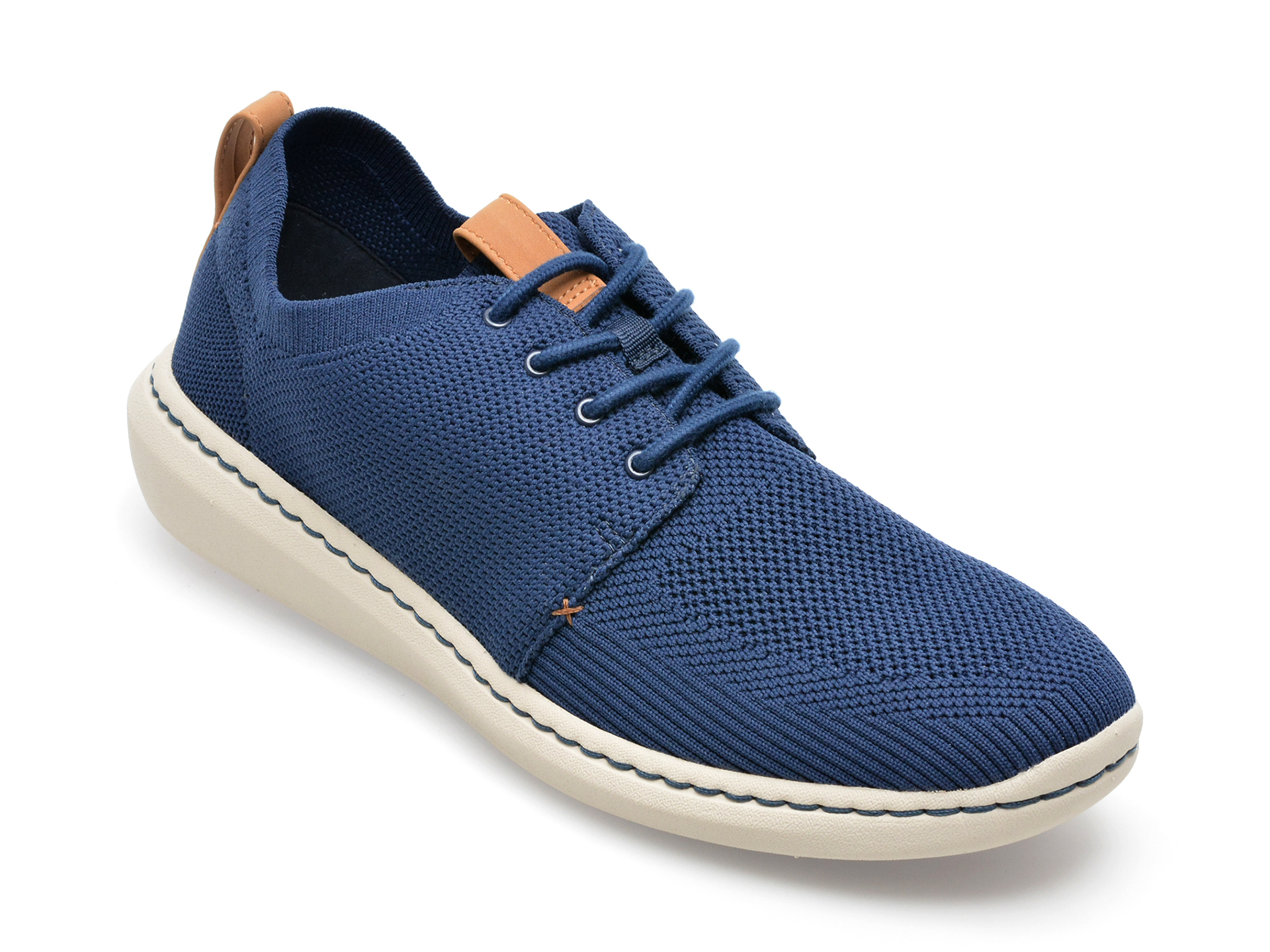 Pantofi sport CLARKS bleumarin, STEP URBAN MIX-T, din material textil /barbati/pantofi imagine noua
