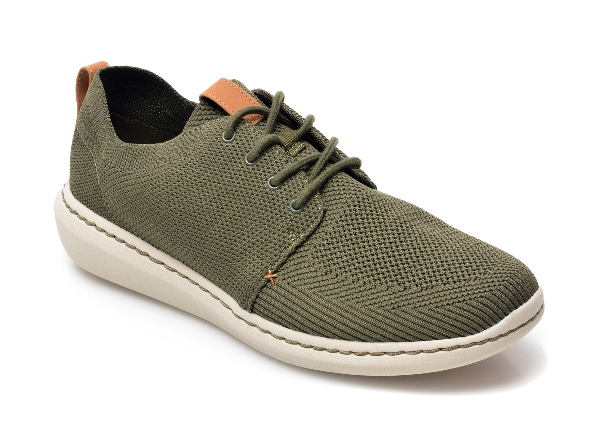 Pantofi sport CLARKS kaki, STEP URBAN MIX, din material textil Clarks