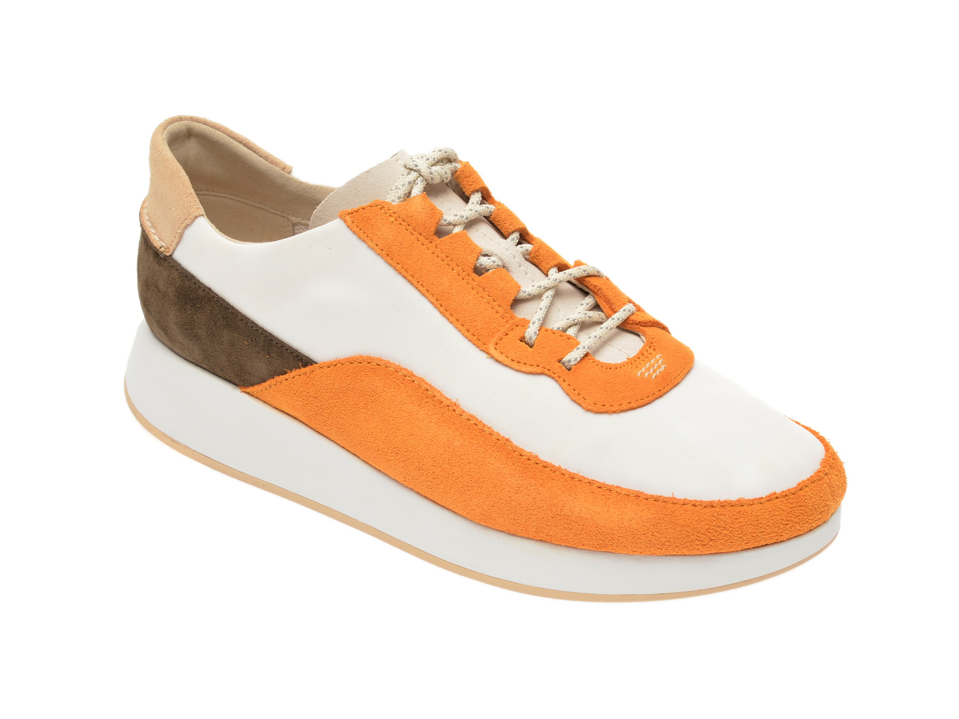 Pantofi sport CLARKS multicolori, Kiowa Pace, din material textil si piele intoarsa